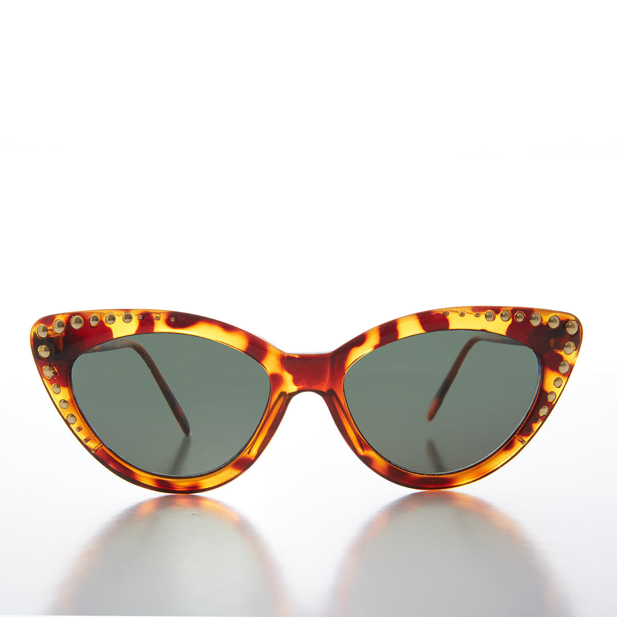 Gold Stud Cat Eye Sunglasses - Feliz