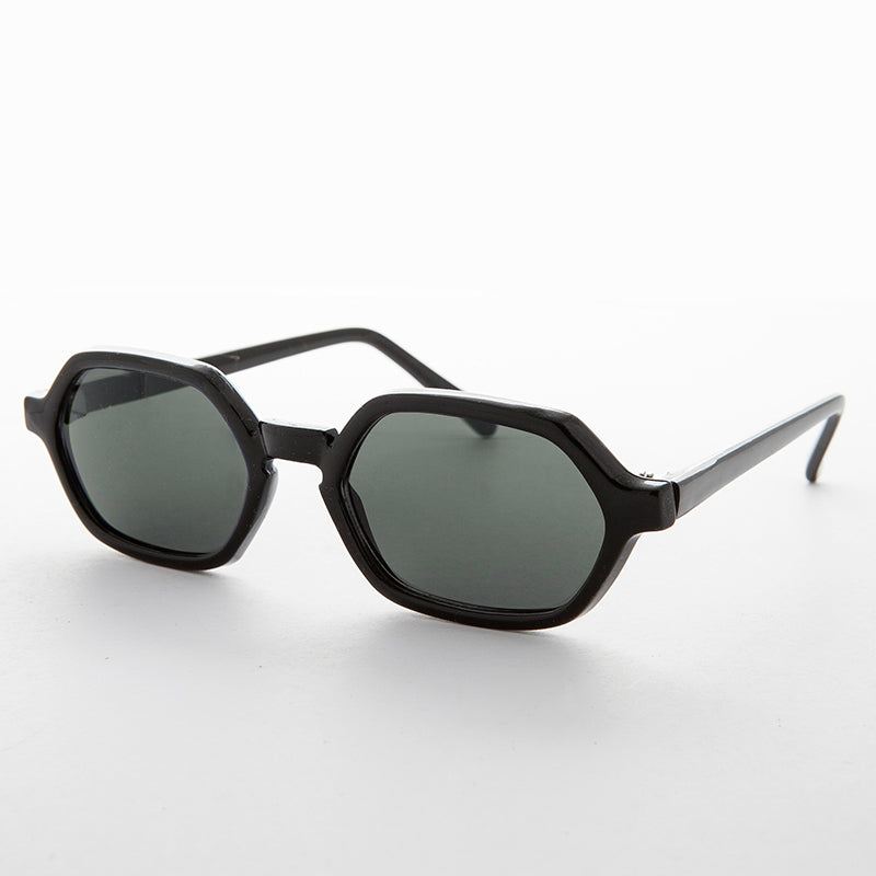 Hexagon Shaped Victorian Goth Vintage Sunglass - Frisco