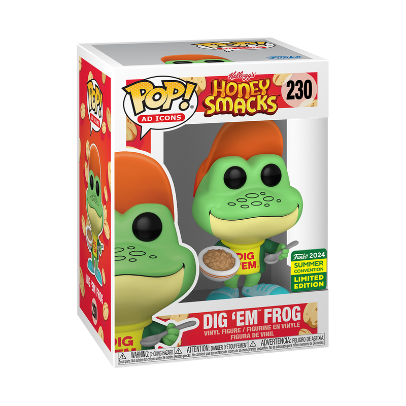 Funko Pop! Ad Icons: Kellogg’s Honey Smacks - Dig 'Em Frog #230 2024 Summer Convention