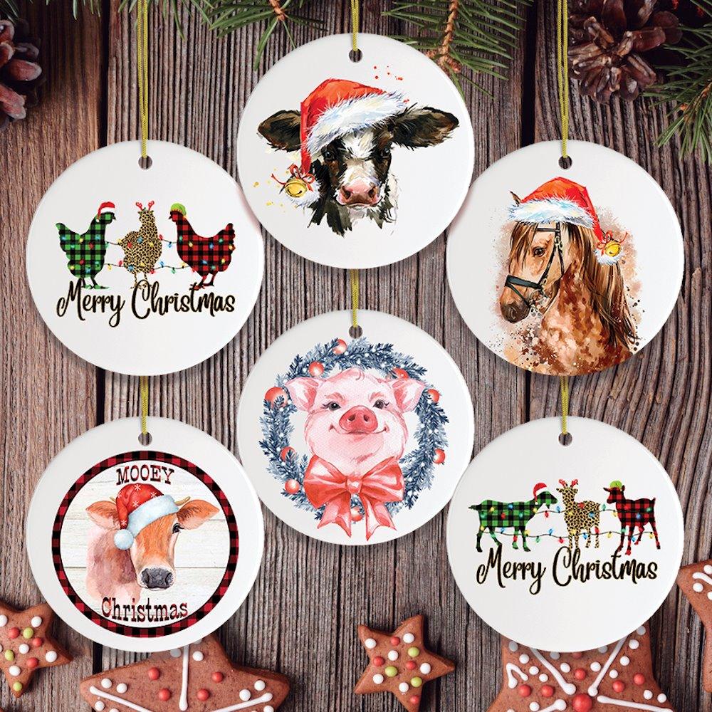 Farm Animal Mega Christmas Ornament Bundle