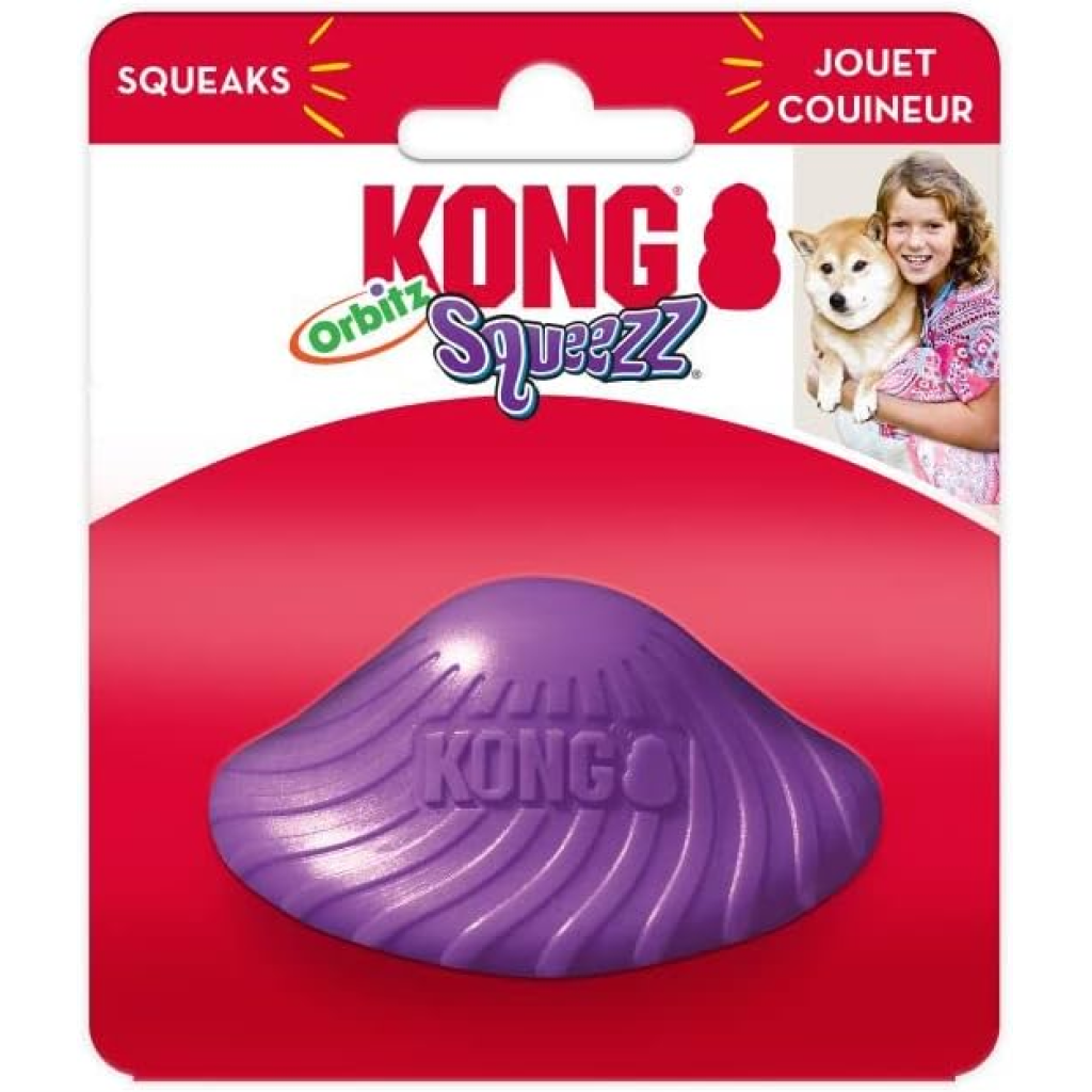 Kong Squeezz Orbitz Saucer Toy For Dogs (assorted colors)