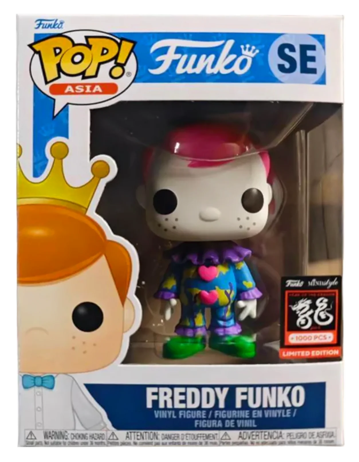 Pop! Asia (Mindstyle Mission Control) - LE1000 Freddy Funko as Love Combrat (Blacklight)