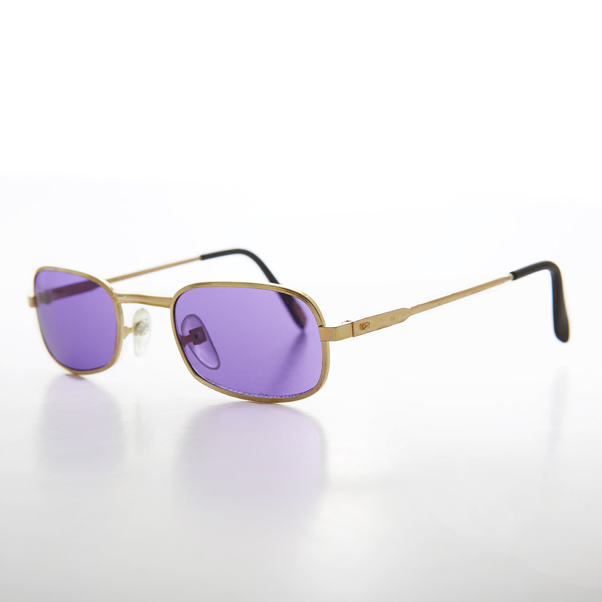 Colorful Small Rectangular Vintage Sunglasses - Galaxy