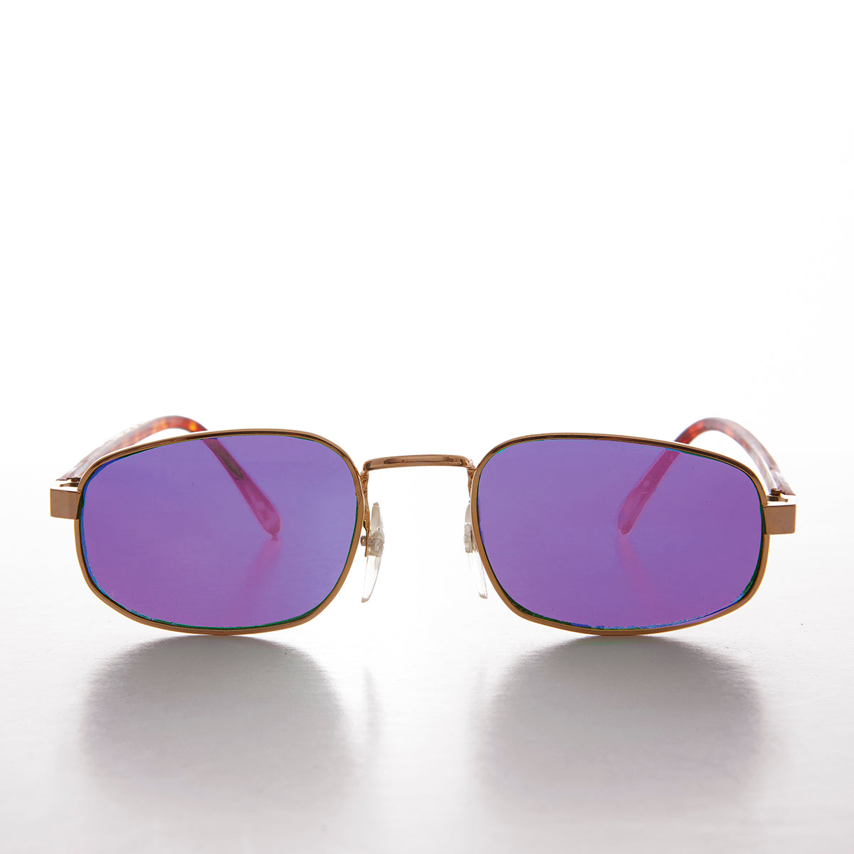 Small Rectangular Frame with Colored Tinted Lens - Jerry