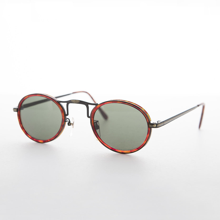 Oval Old Fashioned Aviator Sunglass Optical Quality - Gatsby