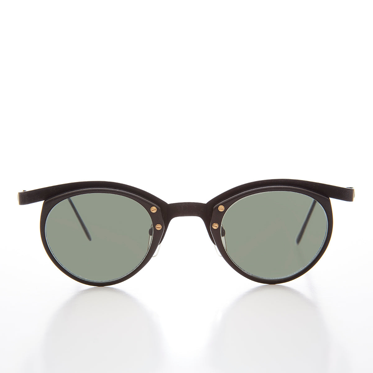 Unique Round Edgy Floating Rim Sunglass - Gavi