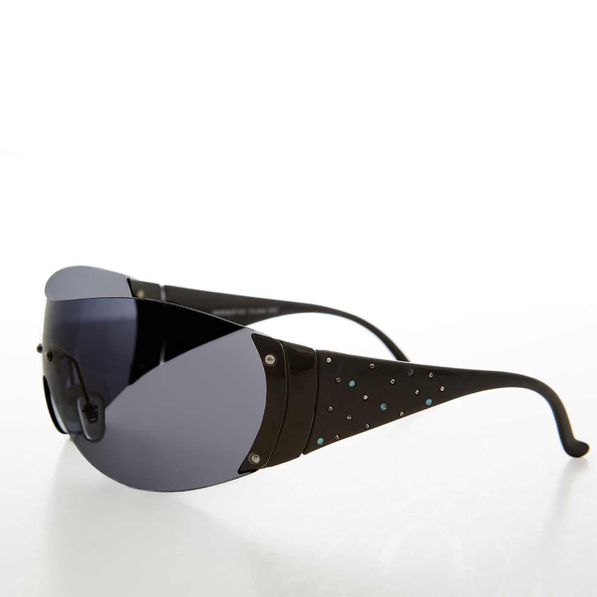 Oversized Round Insect Vintage Sunglasses - Glitz