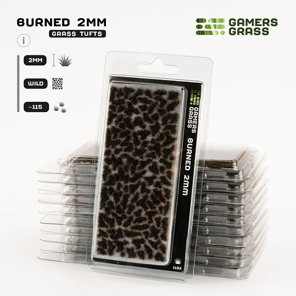 Gamers Grass Tufts: Burned 2mm- Wild