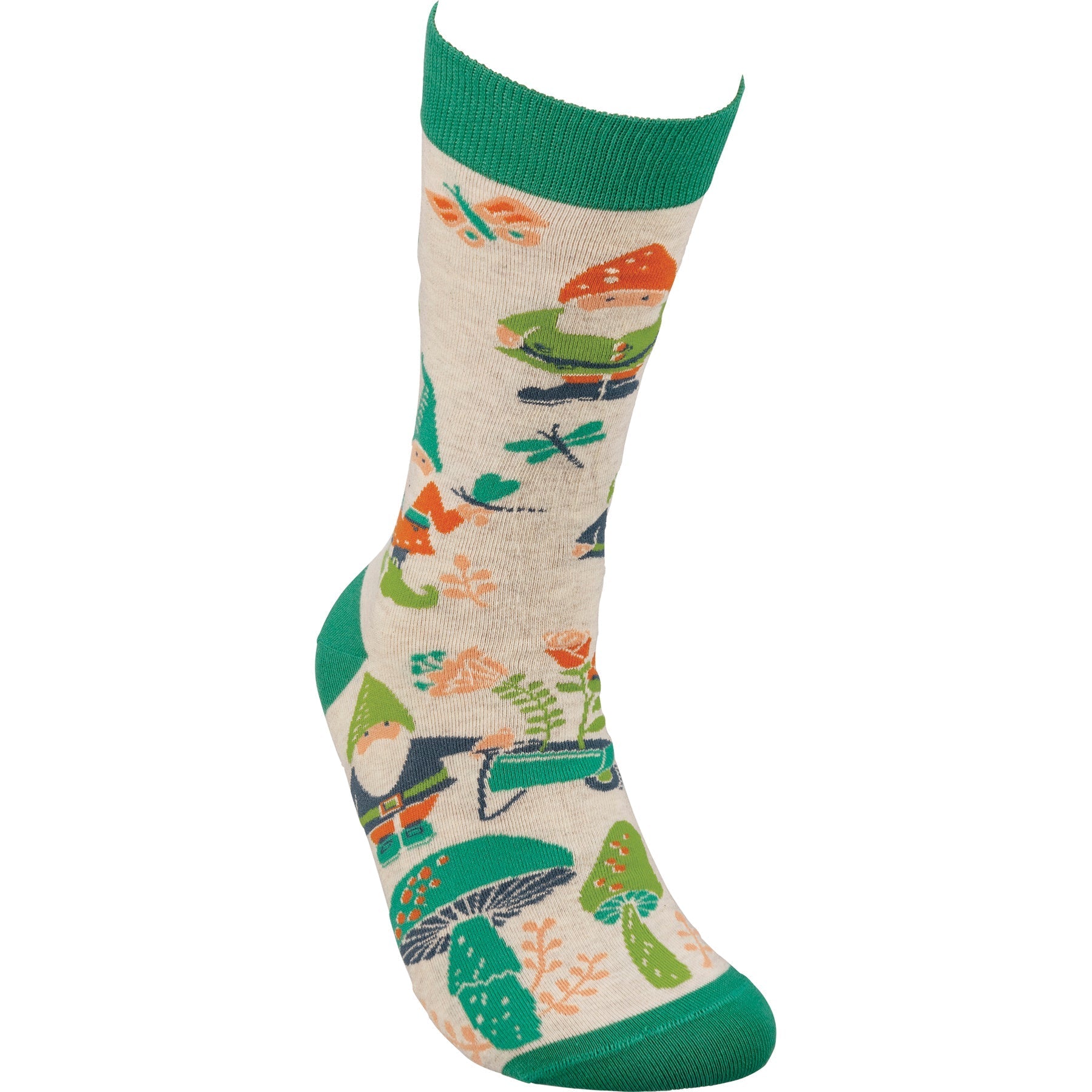 Garden Gnome Mushroom Socks | Unisex