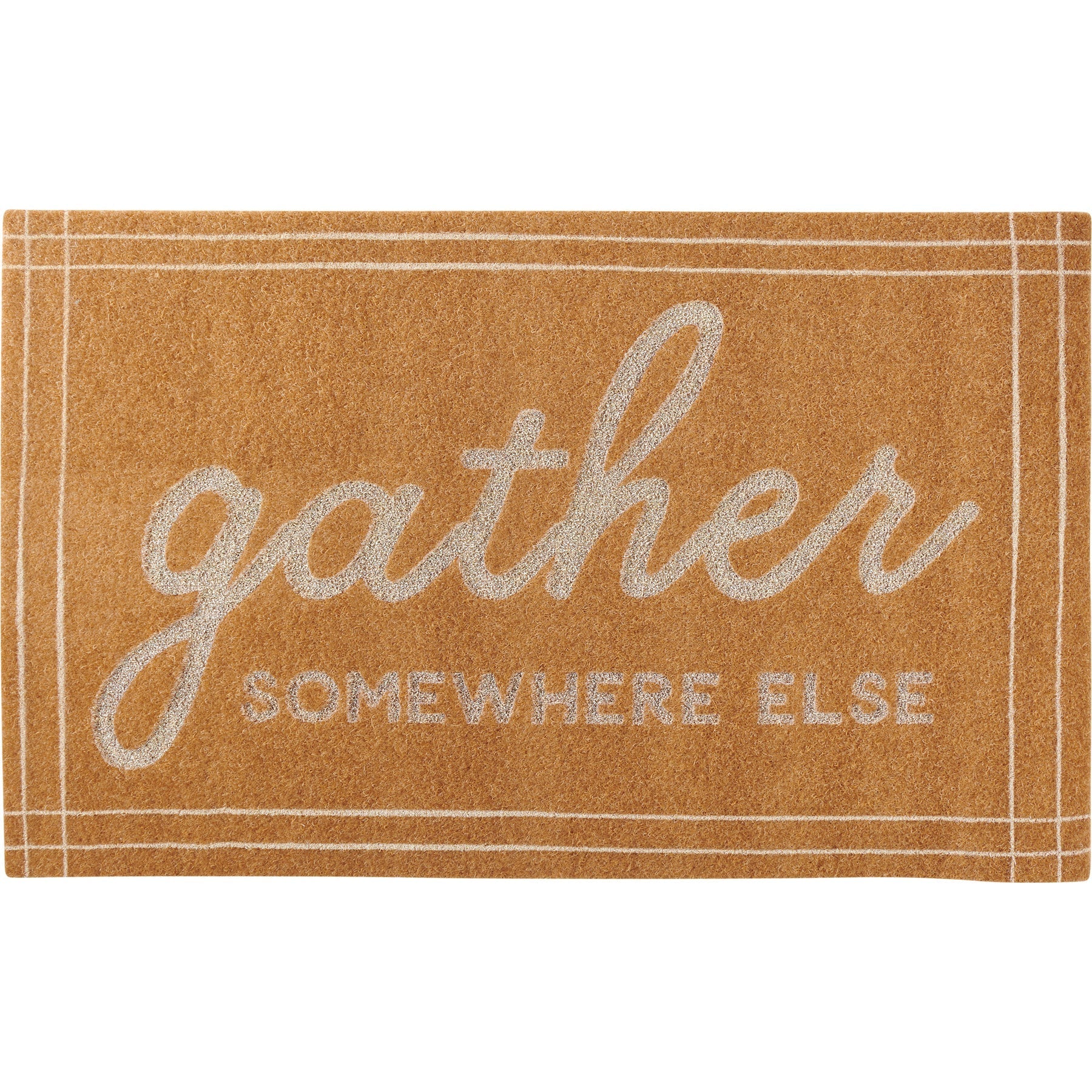 Gather Somewhere Else Rug | Skid-Resistant backing Mat | Indoor/Outdoor | 30" x 18"