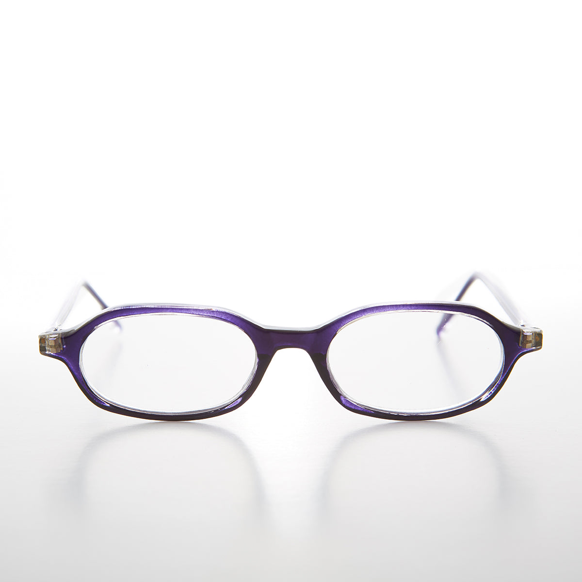 Small Oval Half Frame Reading Glasses - Holly