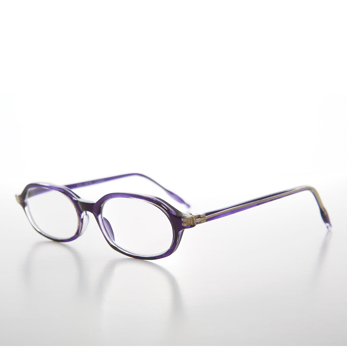 Small Oval Half Frame Reading Glasses - Holly