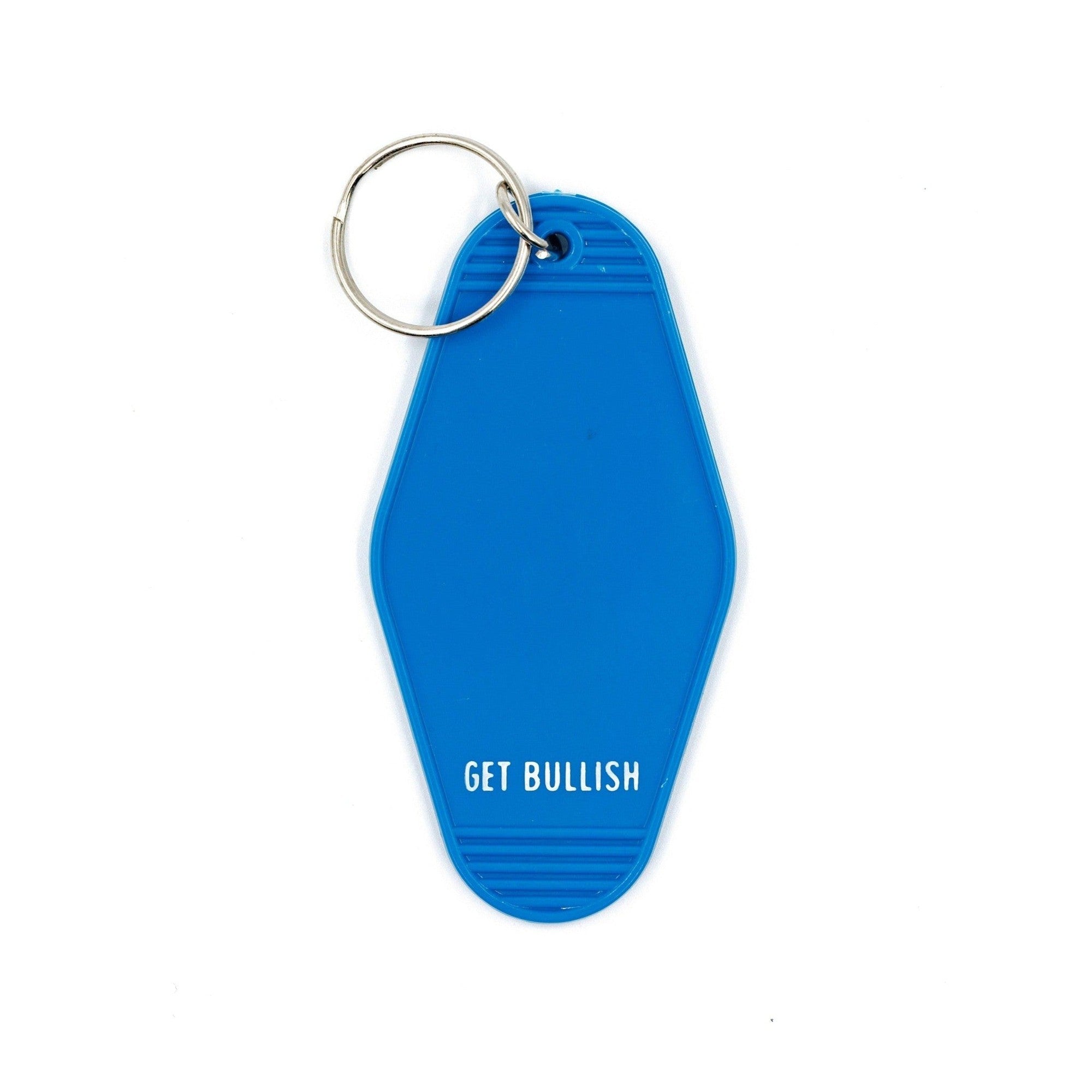 Head Bitch in Charge Motel Style Keychain in Blue