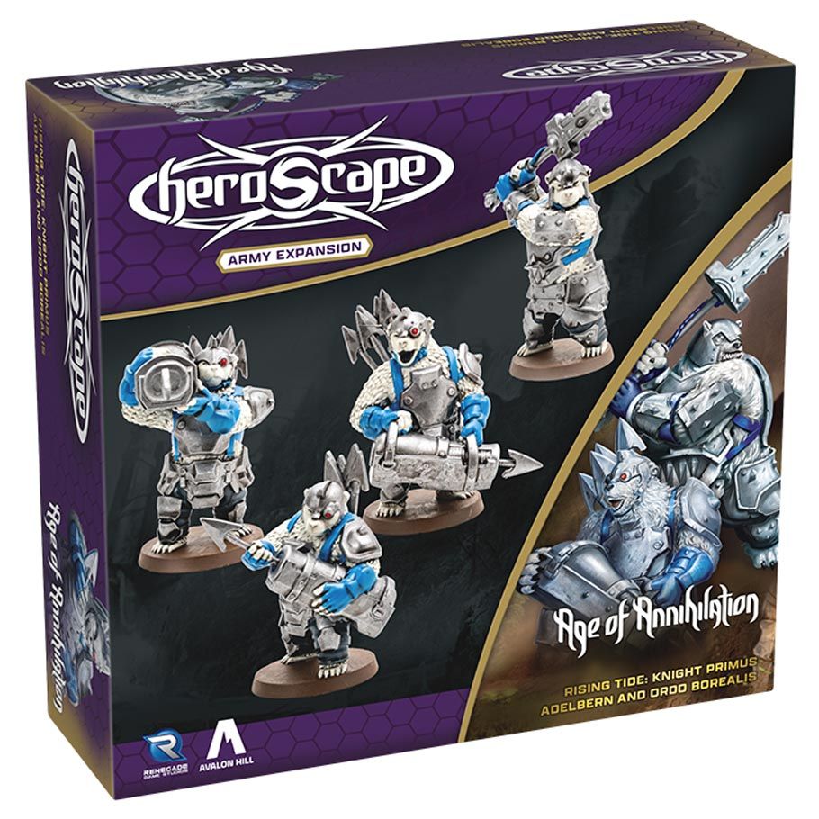 Heroscape: Rising Tide - Knight Primus Adelbern and Ordo Borealis Army Expansion