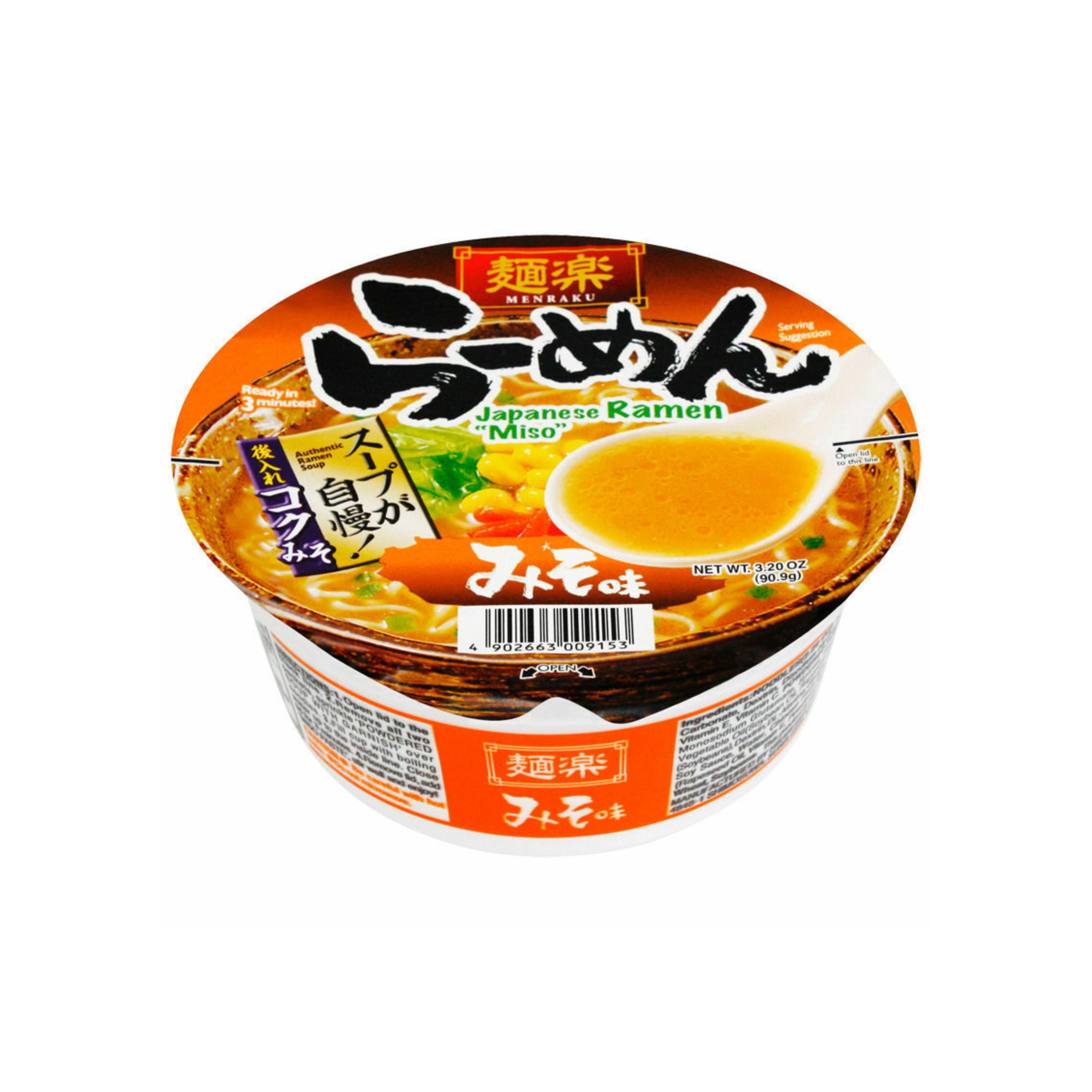 Hikari Menraku Ramen Miso Cup (Japan)