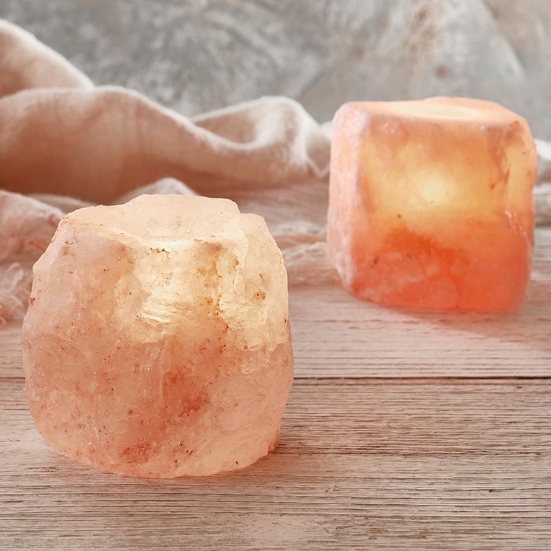 Himalayan Salt Votive Candle Holder | 3.5" Diameter