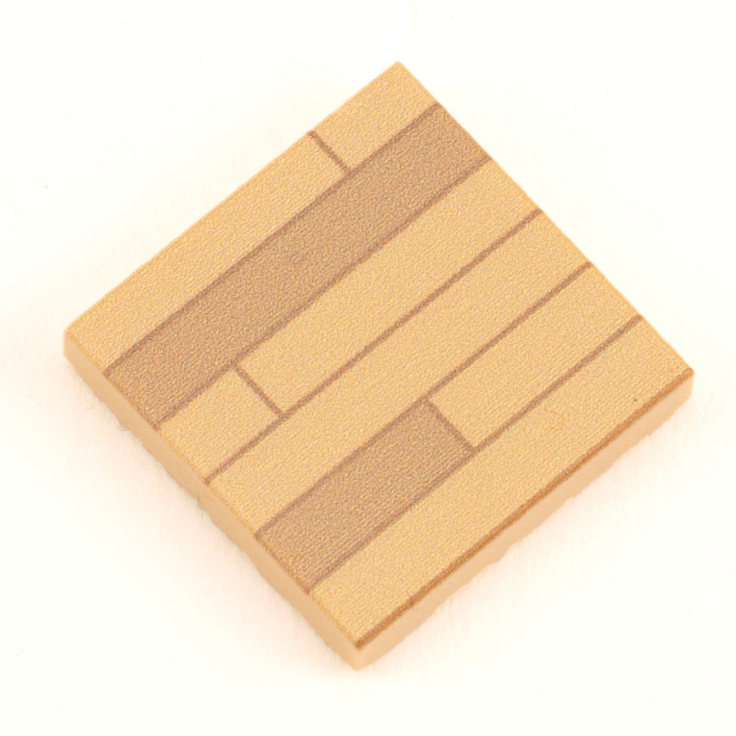 B3 Customs Light Hardwood Tile Part Pack (20 Tiles) made with LEGO parts