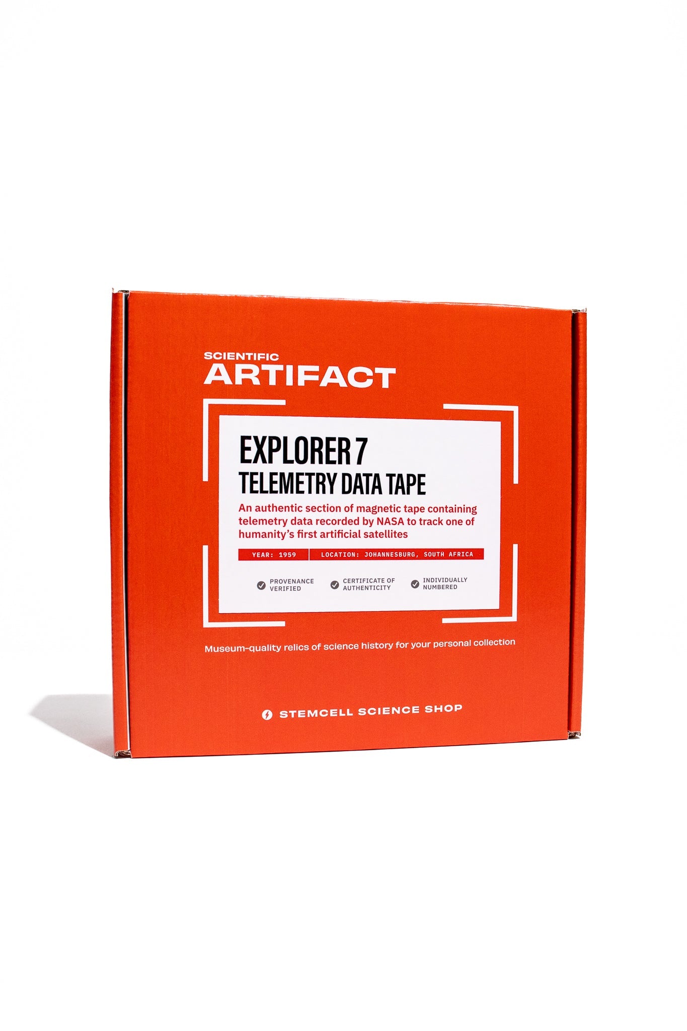 NASA Explorer 7 Satellite Telemetry Data Tape