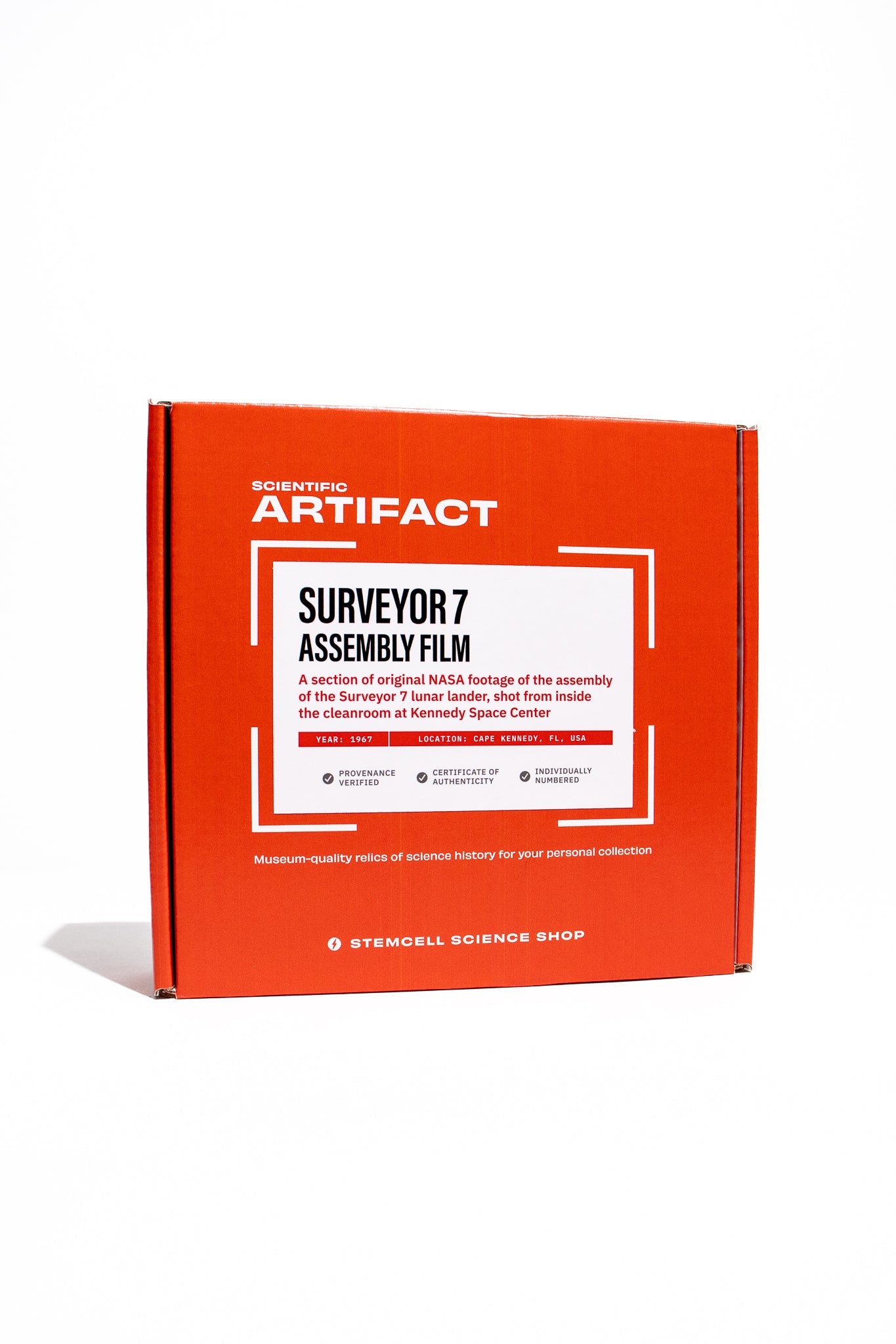 NASA Surveyor 7 Assembly Film Artifact