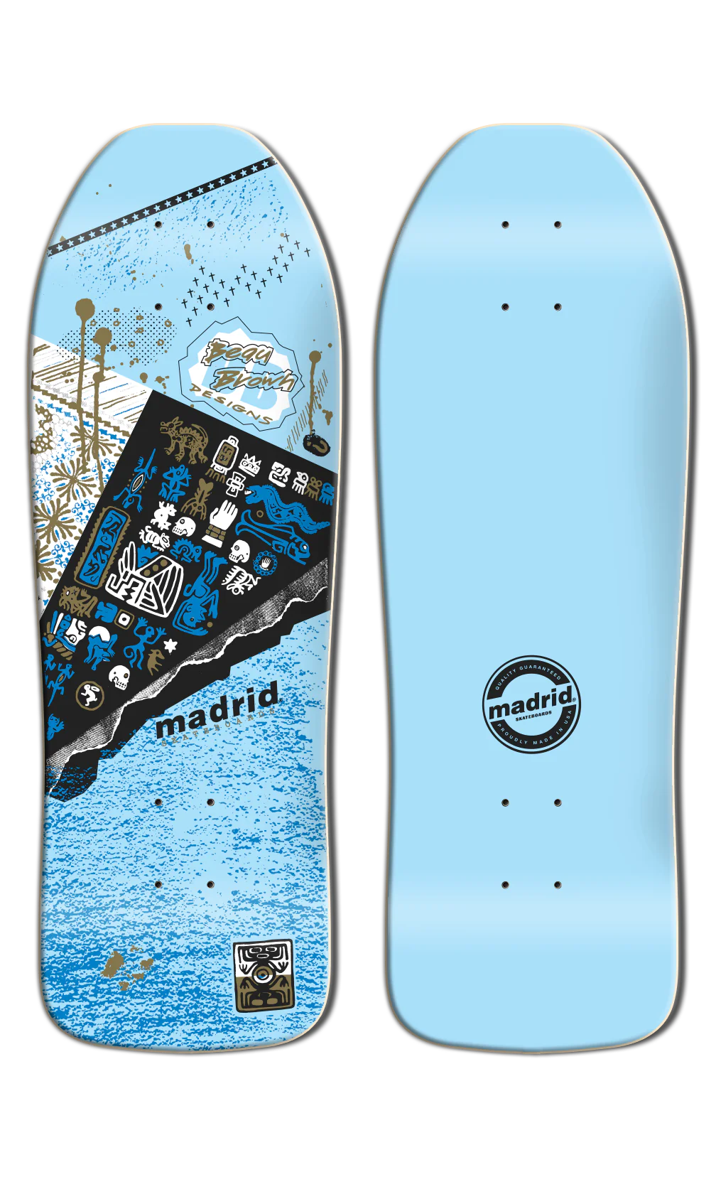 Madrid BEAU BROWN MAYAN SKATEBOARD DECK