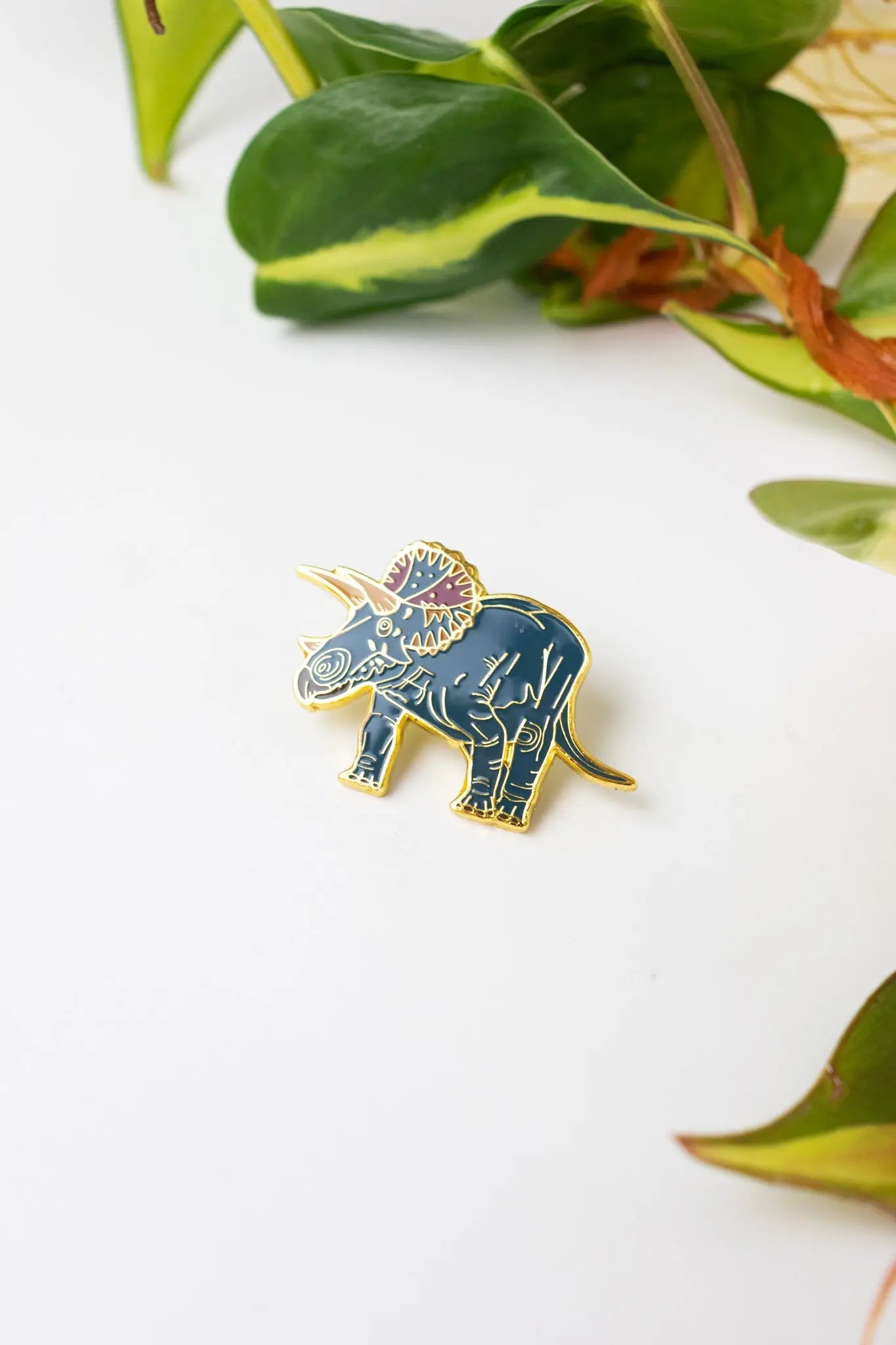 Triceratops Pin