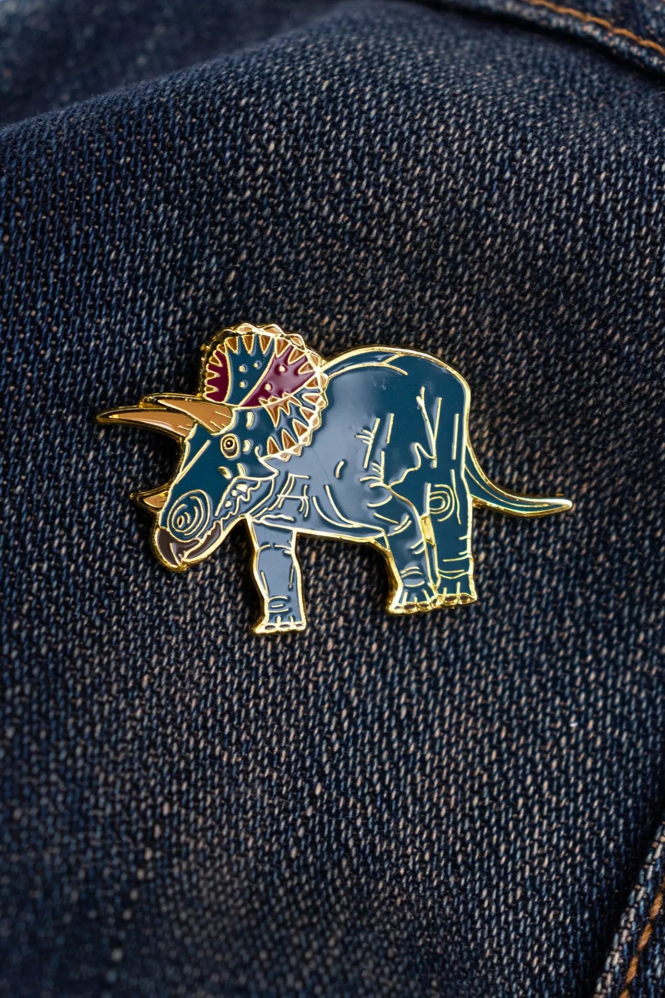 Triceratops Pin