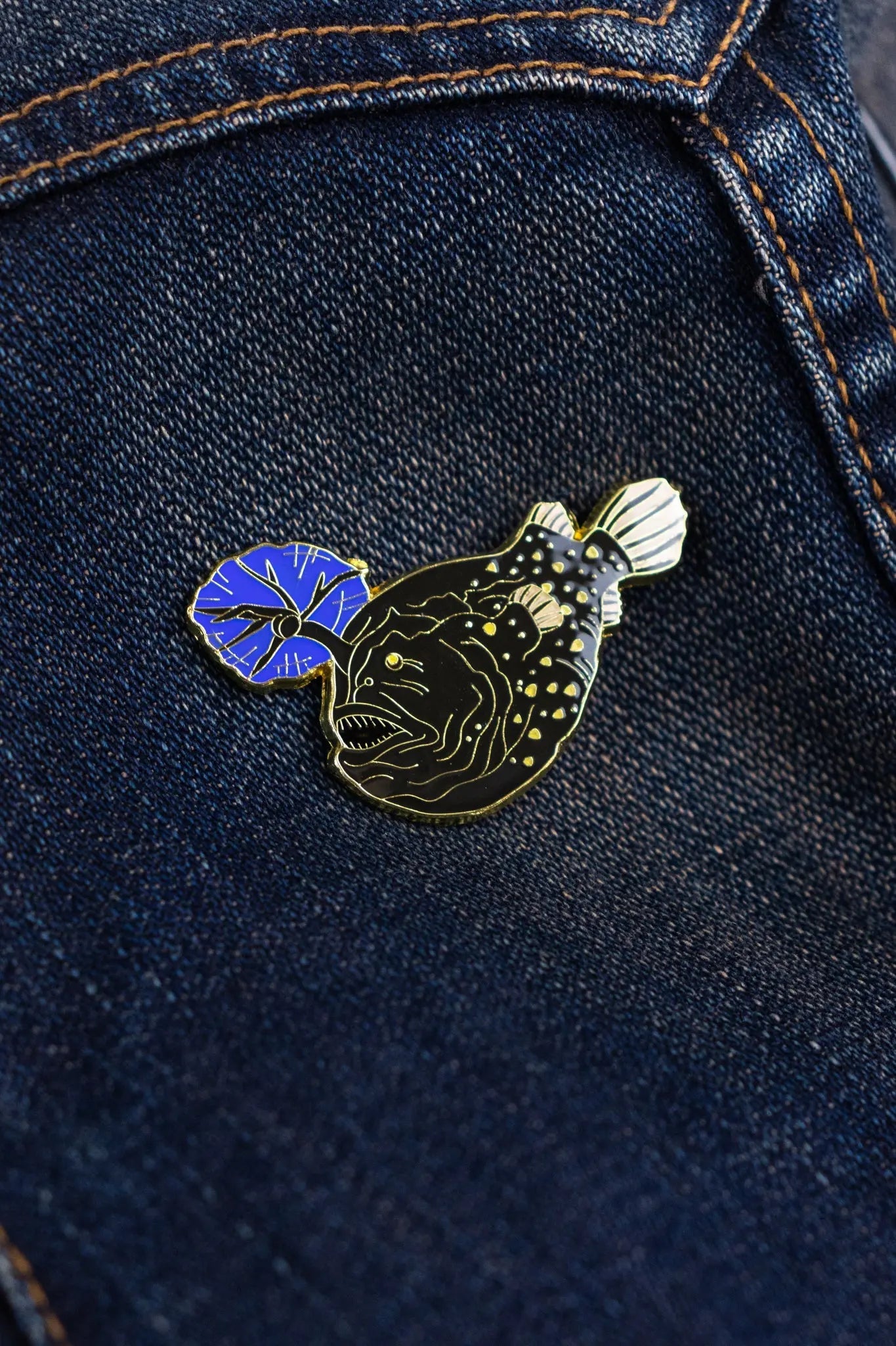 Angler Fish (Himantolophus groenlandicus) Pin