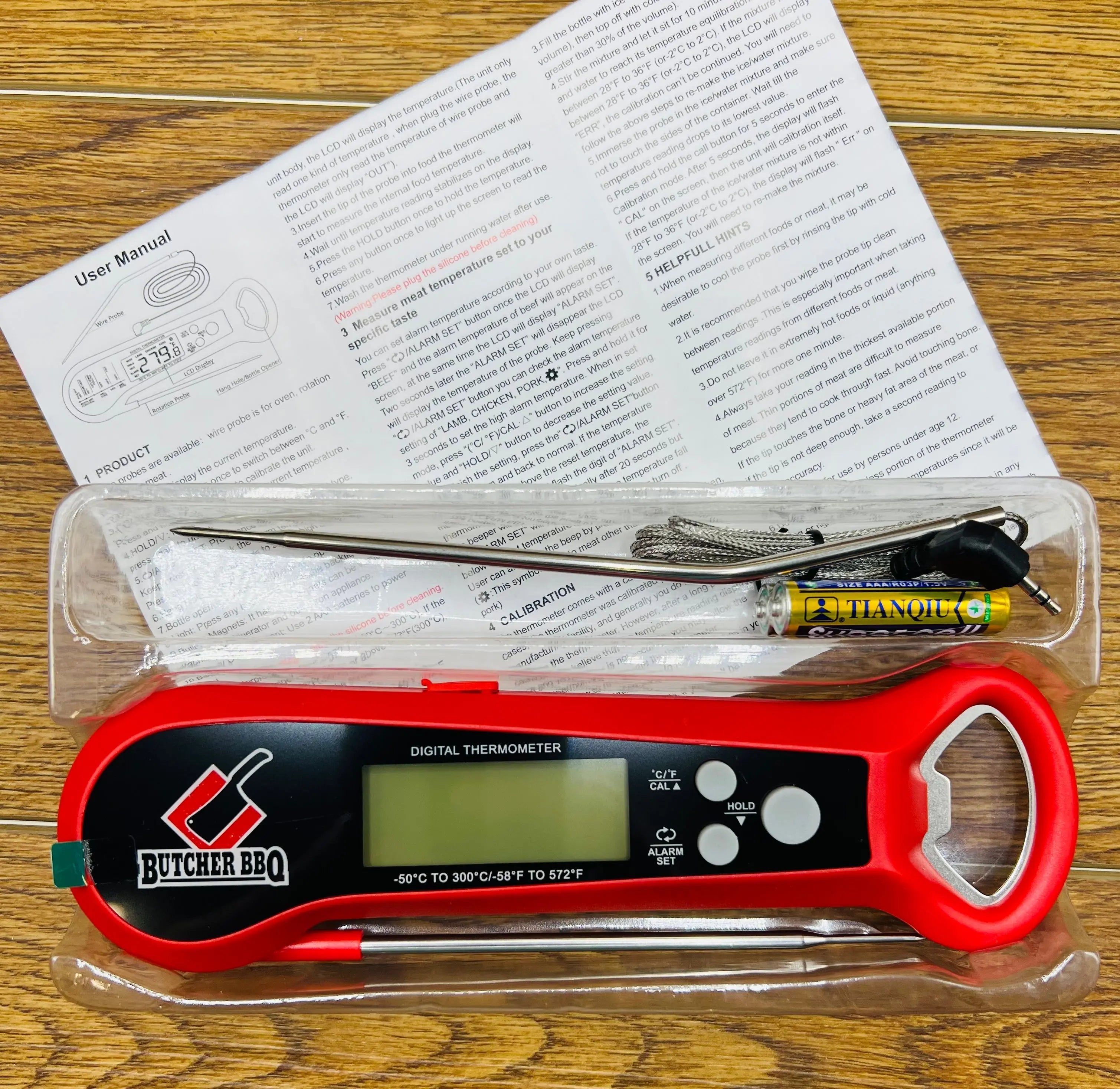 Digital Meat Thermometer with Dual Probes