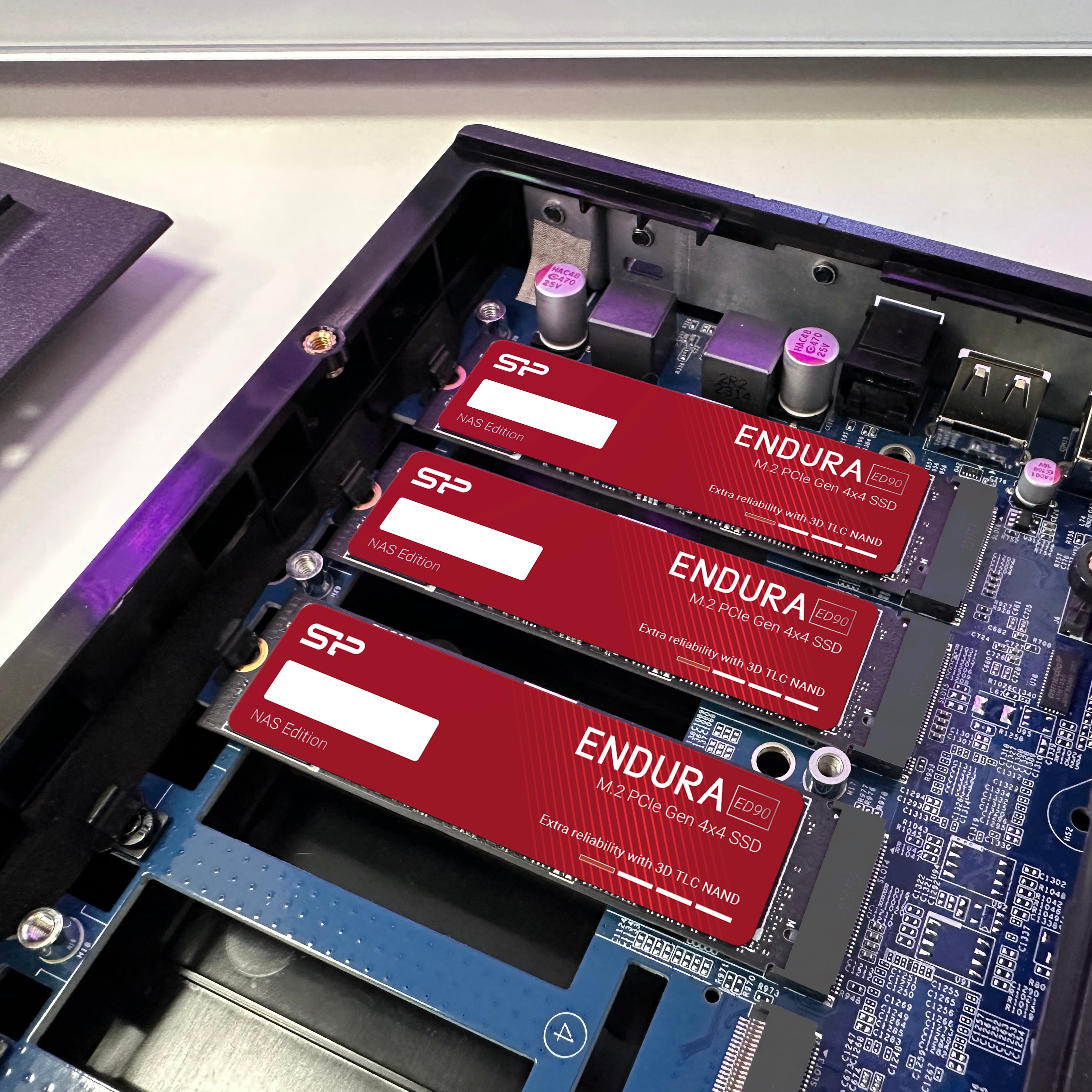 Silicon Power ED90 NAS 1TB-4TB TLC PCIe NVMe Gen4x4 M.2 2280 Internal Solid State Drive