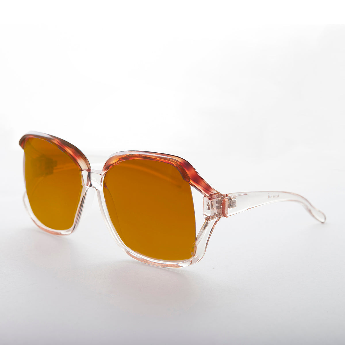 Oversized Square Clear Frame Vintage Sunglass - Ibiza 2