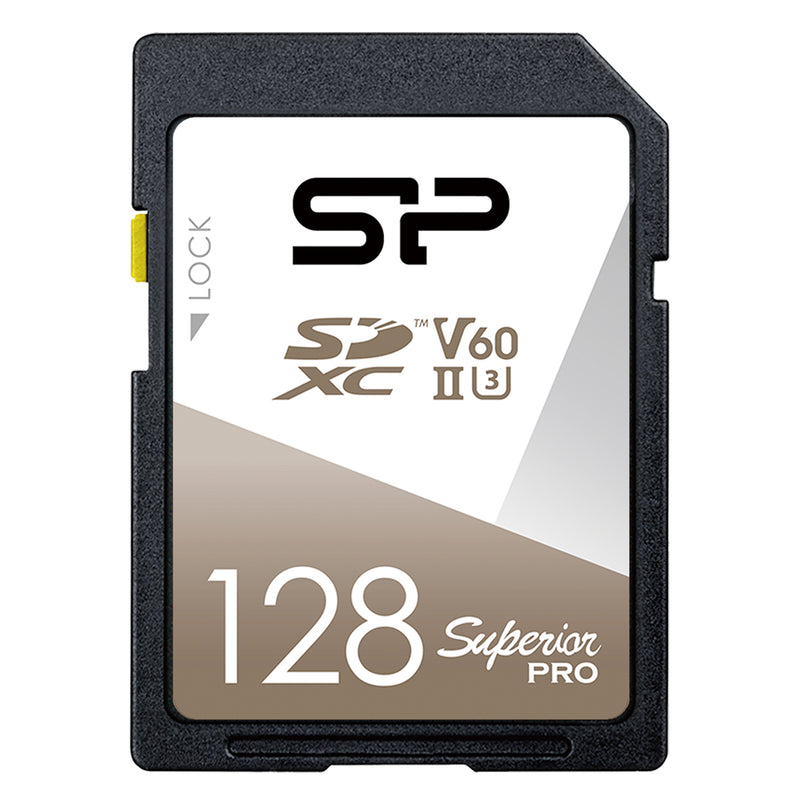 Silicon Power 128GB Superior Pro UHS-II (U3) V60 SDXC Memory Card – Silicon  Power Store (US)