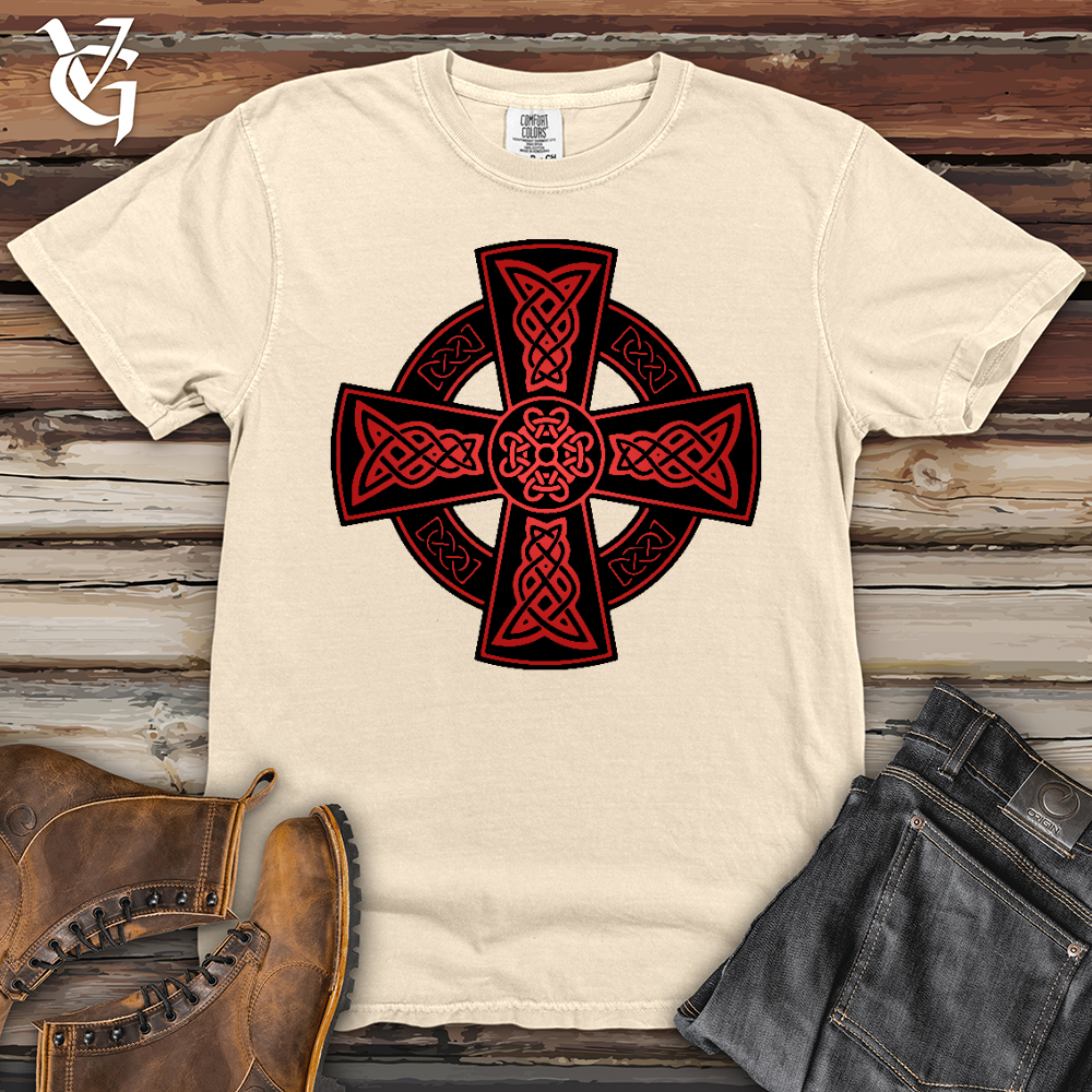 Celtic Christmas Cross Heavy Cotton Comfort Colors Tee