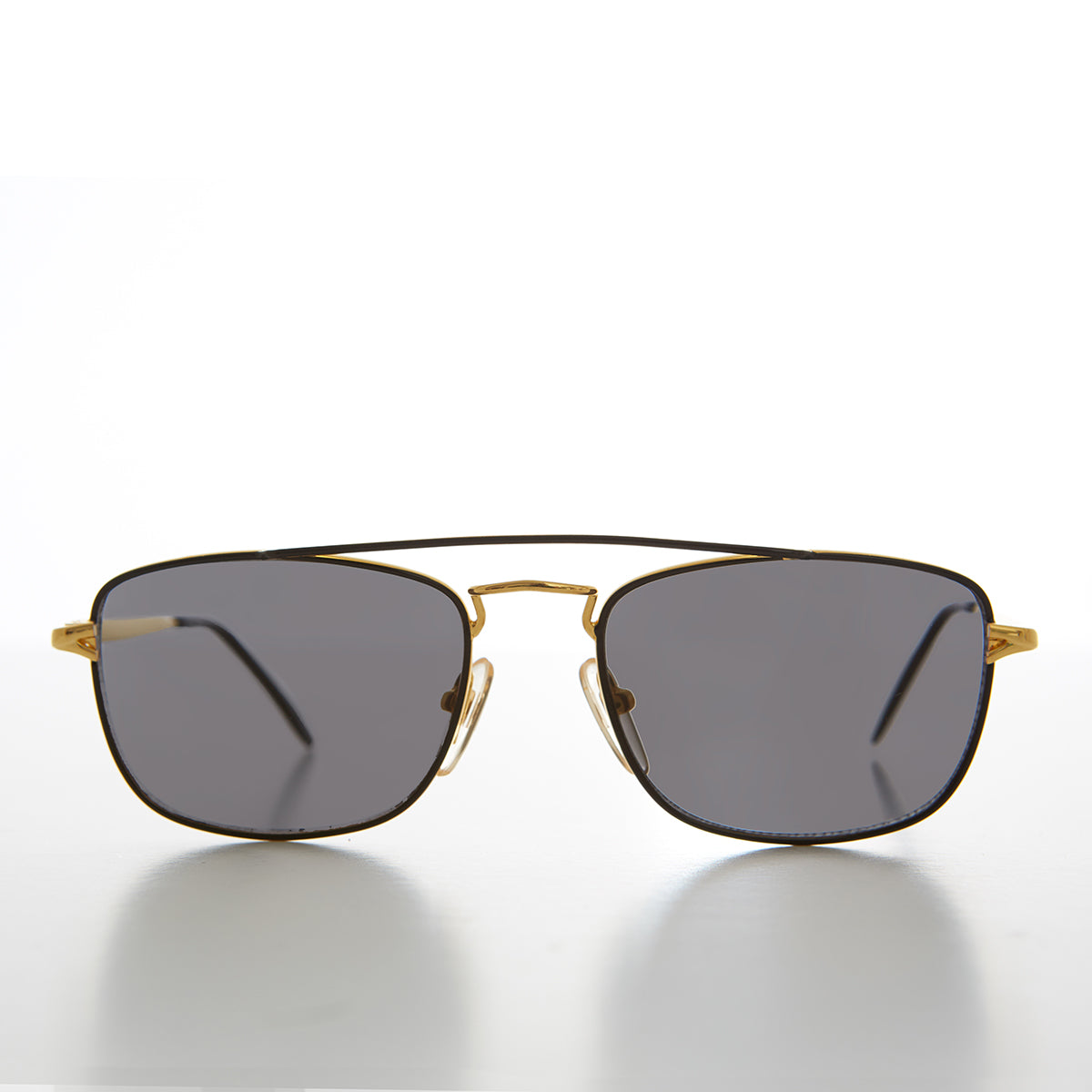 Gold Square Vintage Aviator Sunglass - Jake