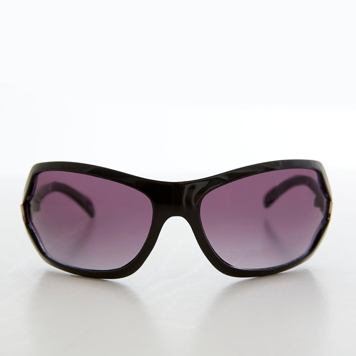 Curved Wrap Vintage Sunglasses - Joni