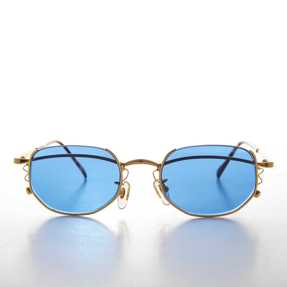 Semi-Rimless Cyber Core Vintage Sunglasses - Kaylen