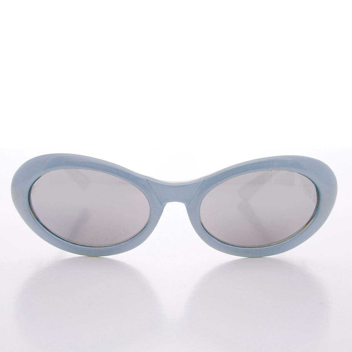 90s Curved Oval Cat Eye Vintage Sunglass in Pastel Colors - Lanie 2