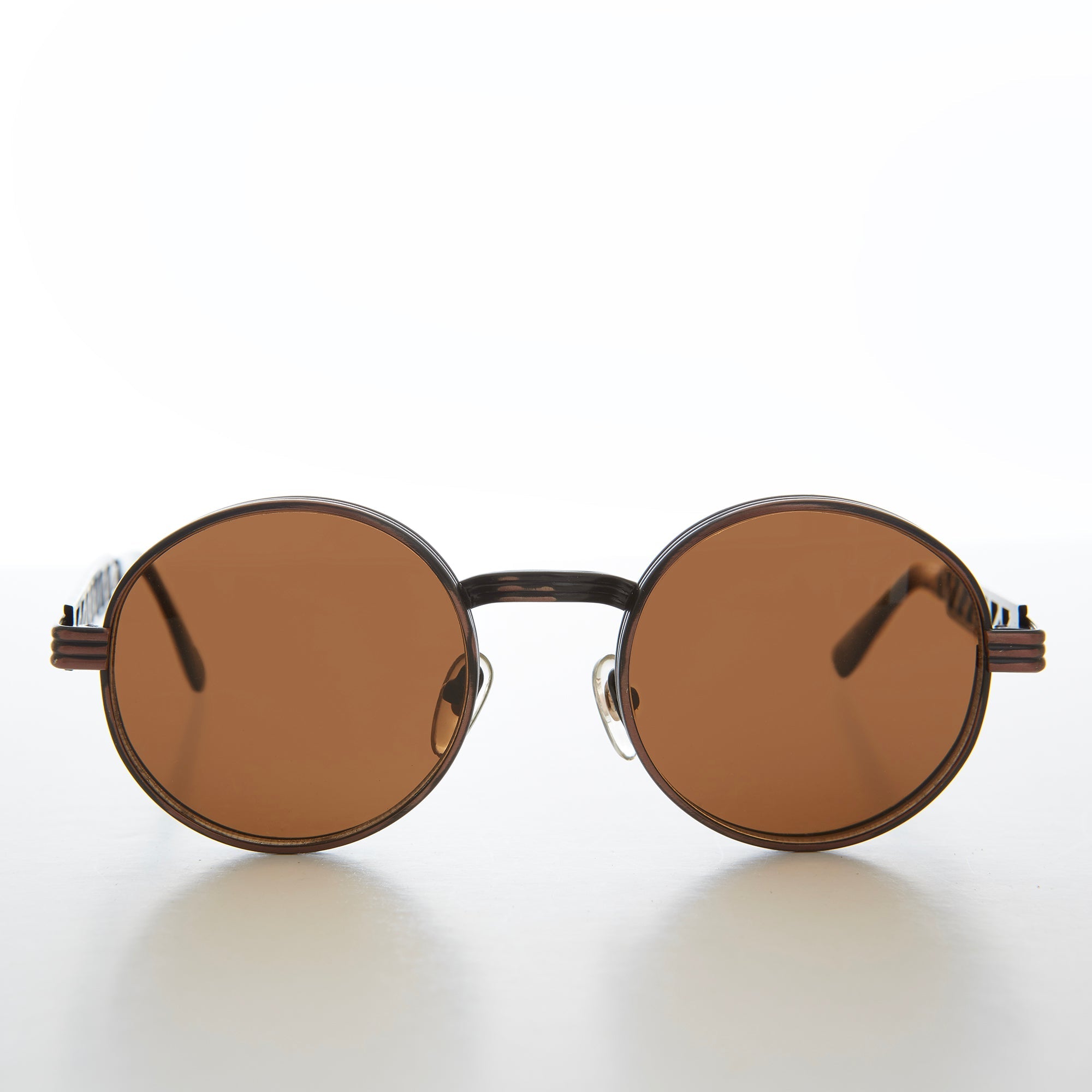 Geometric Round Punk Metal Vintage Sunglass - Lex