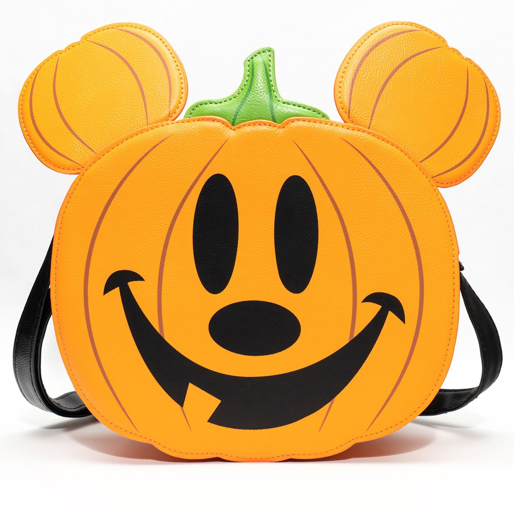 Loungefly: Disney - Mickey Mouse Jack-O-Lantern Crossbody Bag Entertainment Earth Exclusive