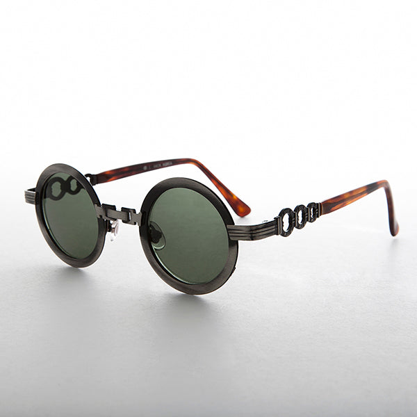 Round Vintage Sunglass with Chain Bridge - Link