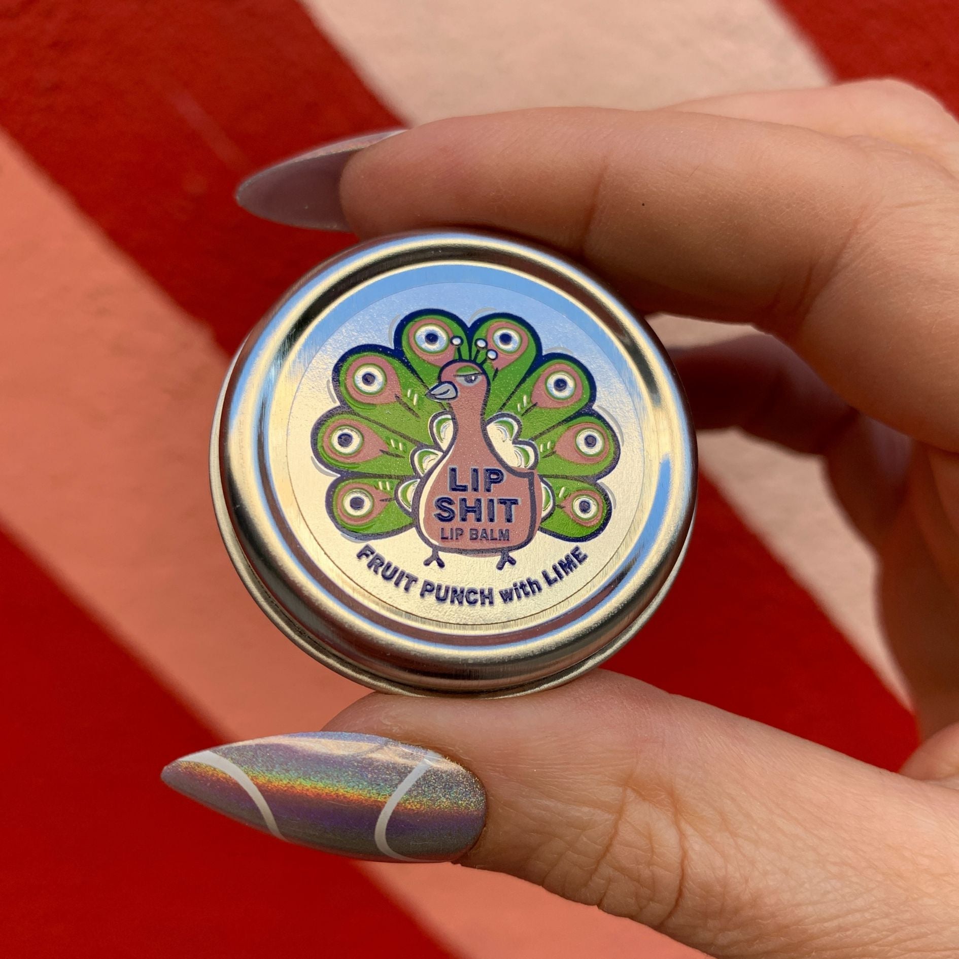 Lip Shit Lip Balm Fruit Punch with Lime Beeswax Formula | Lip Moisturizer in Tin | .3oz | BlueQ at GetBullish