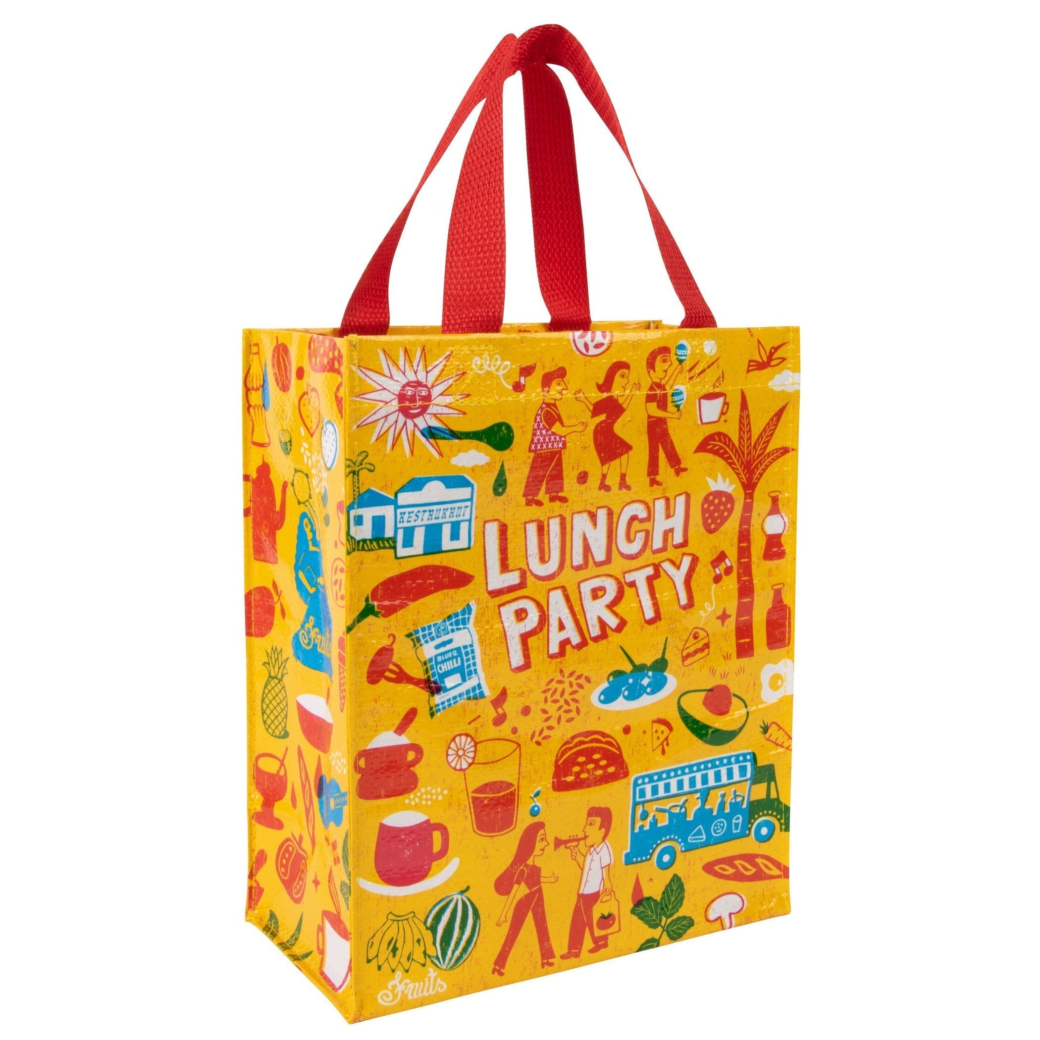 Lunch Party Handy Tote Bag | Reusable Lunch Gift Bag | 10" x 8.5" | BlueQ at GetBullish