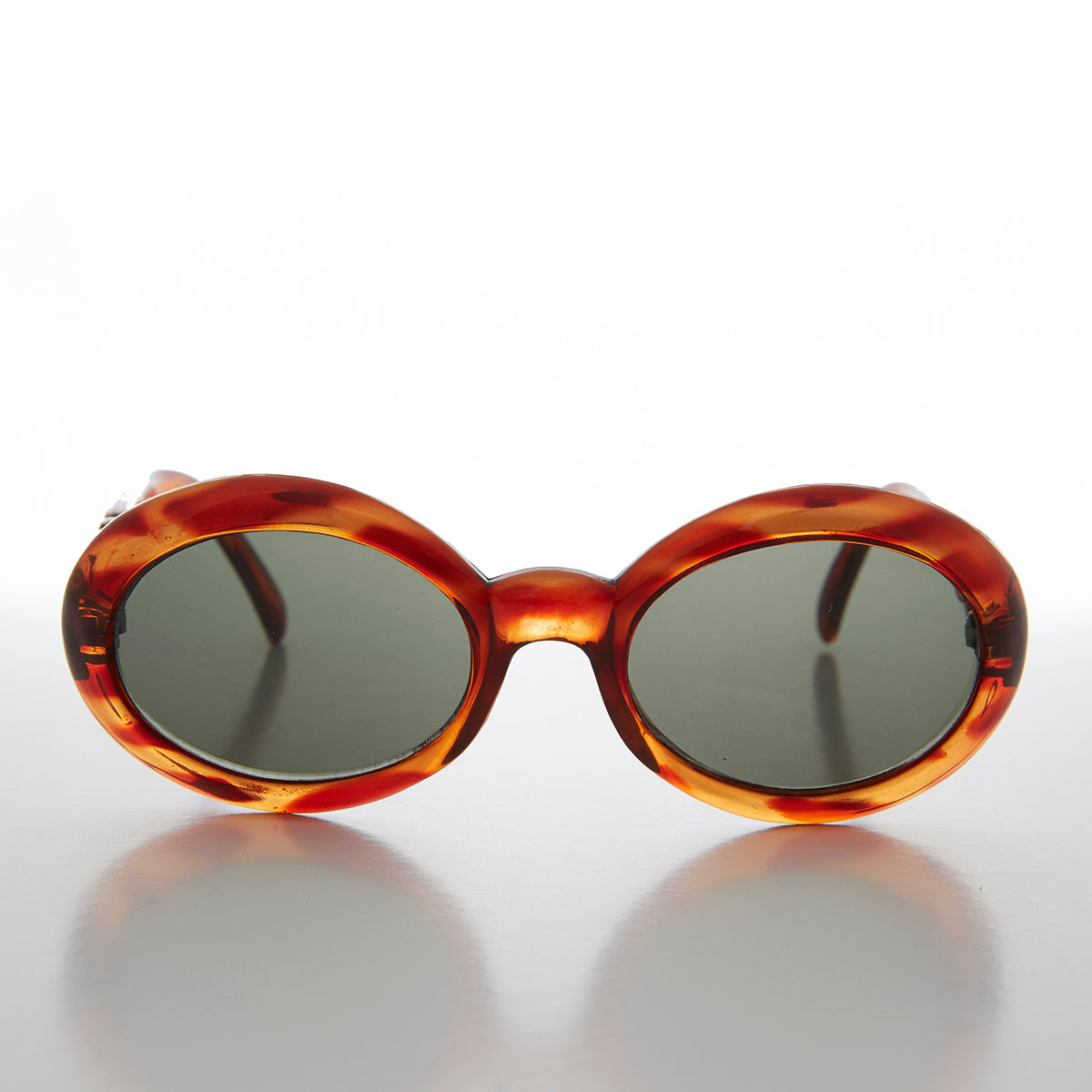 Oval Mod Retro Beatnik Vintage Sunglass - Mable