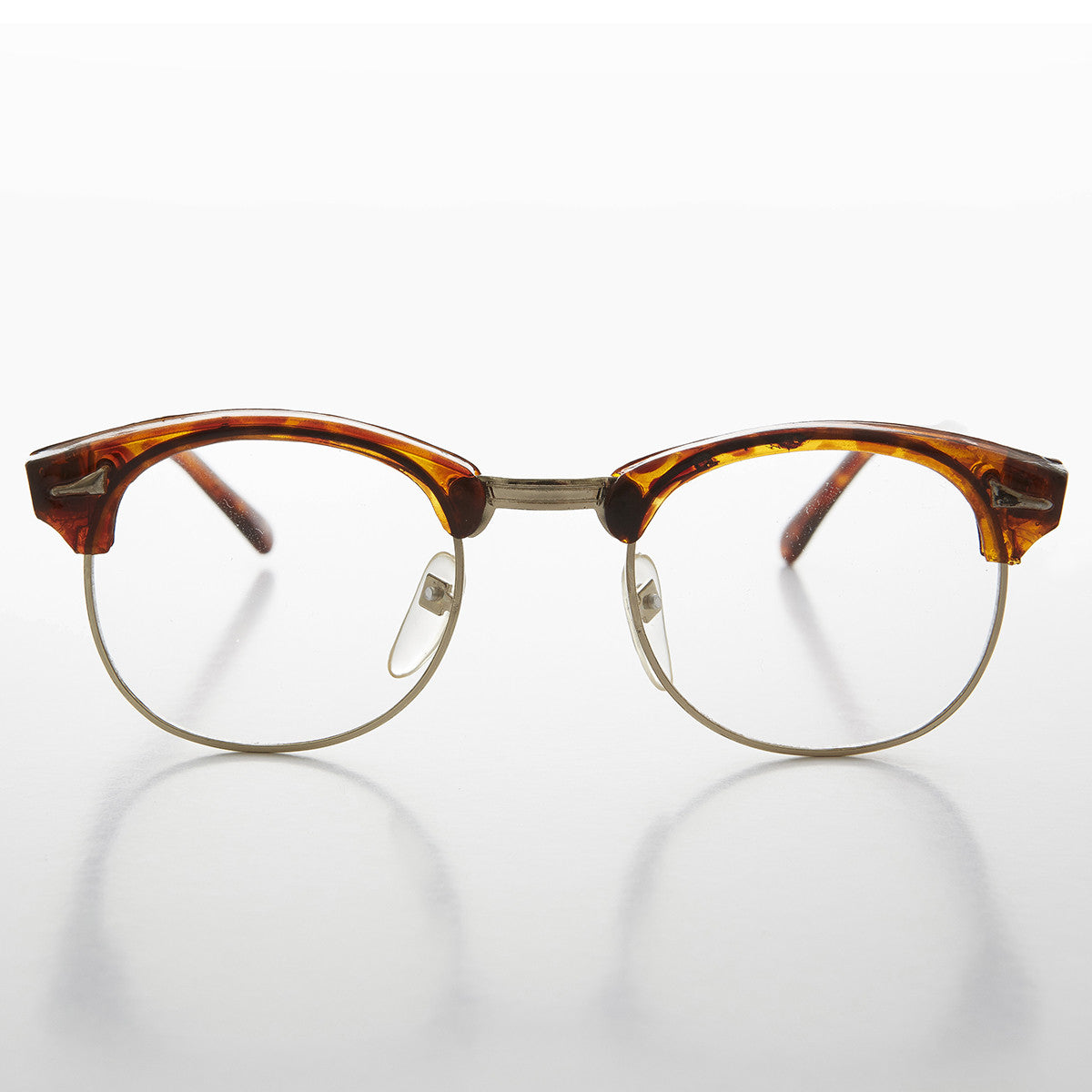 60s Retro Horn Rim Hipster Vintage Glasses - Malcolm