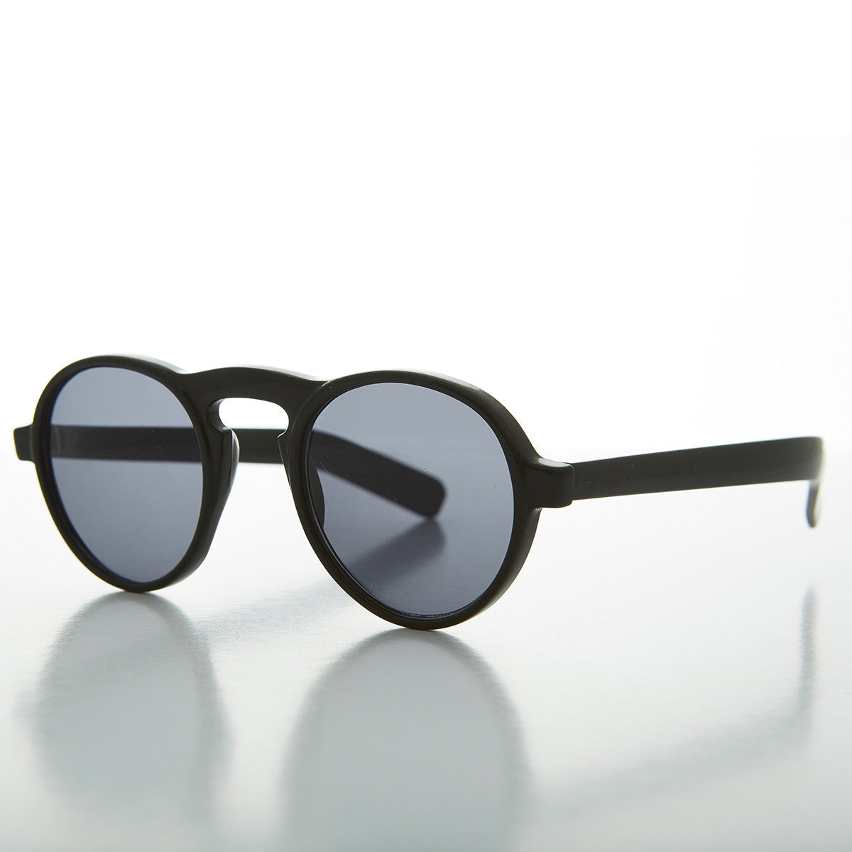 Round Retro Edwardian Biker Vintage Sunglass - Miami