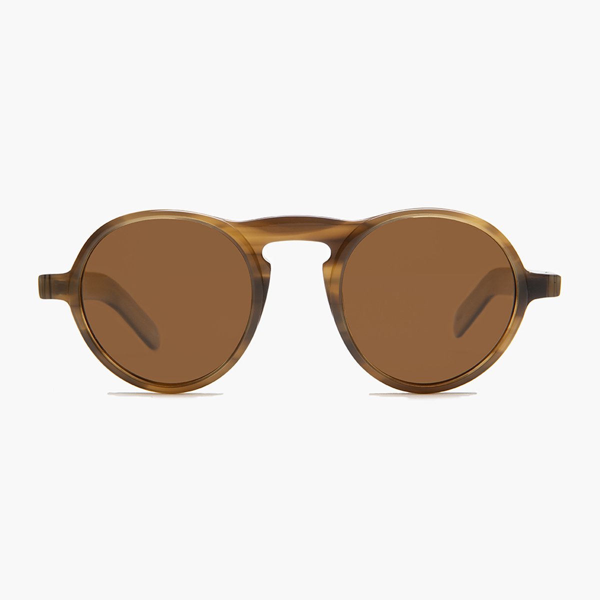 Round Retro Sunglass with Polarized Lens - Miami