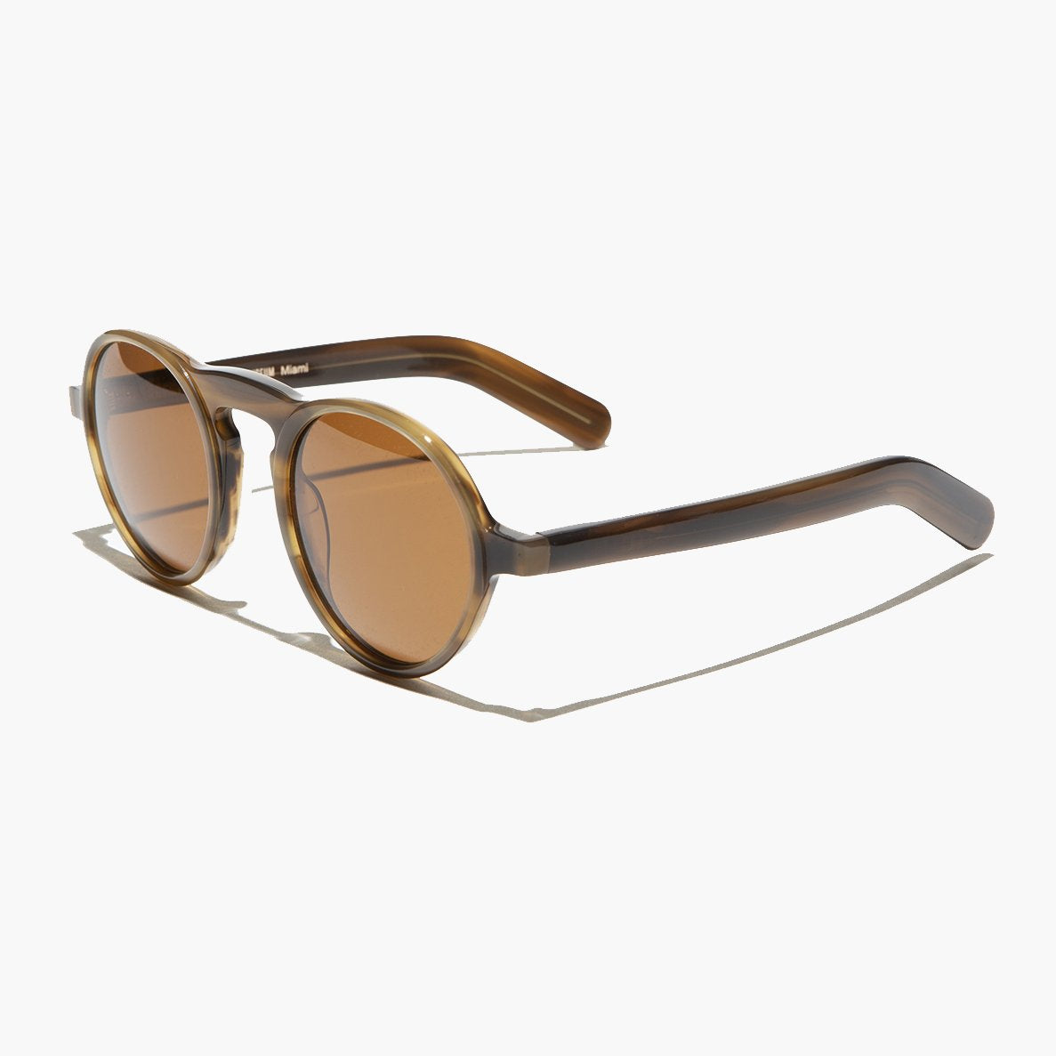 Round Retro Sunglass with Polarized Lens - Miami