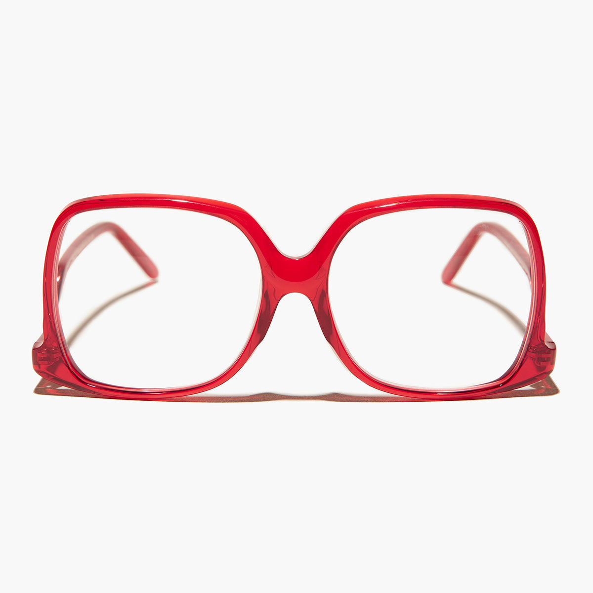 Red Oversized Reader or Bifocal Glasses - Mia