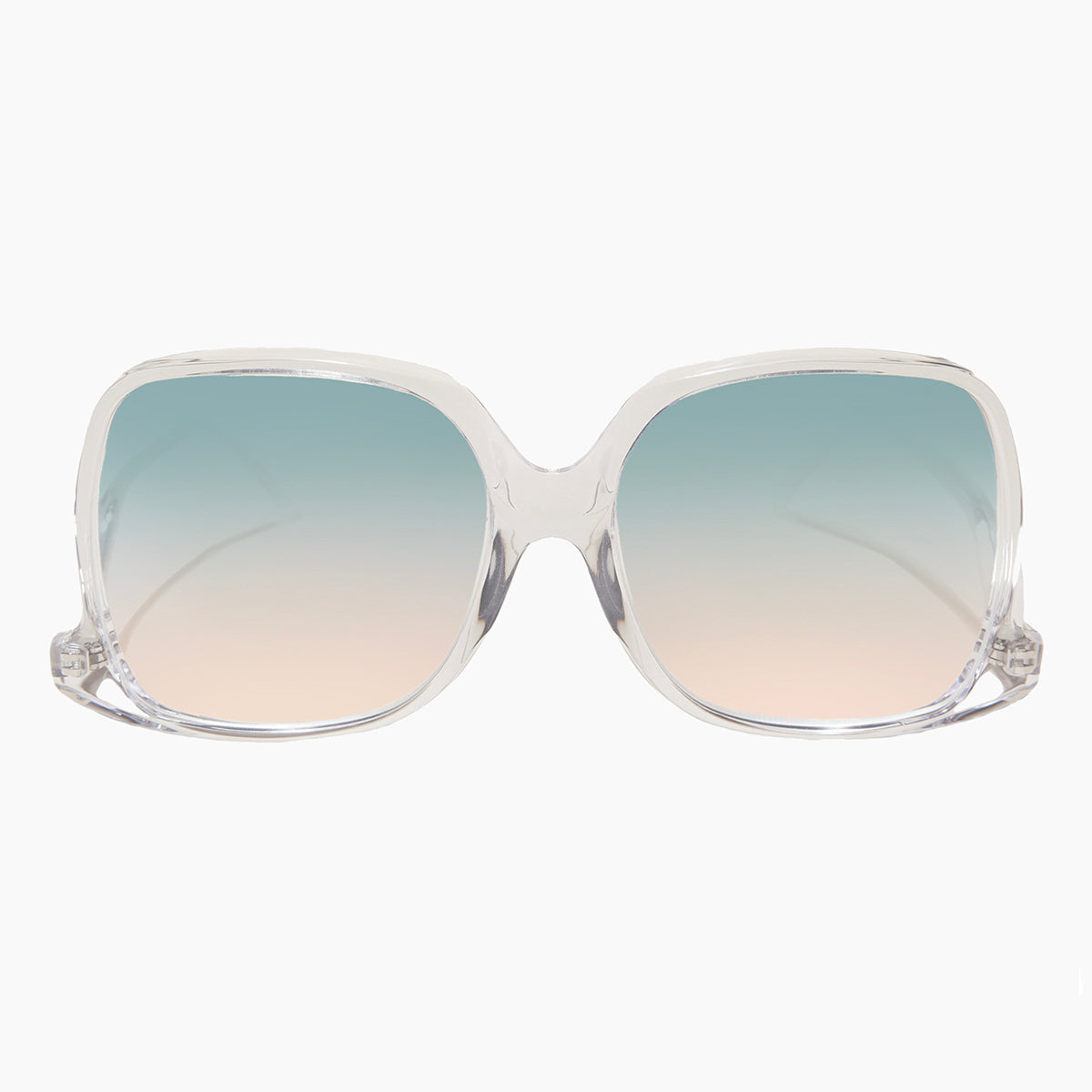 Mia Sunglass - Green / Coral