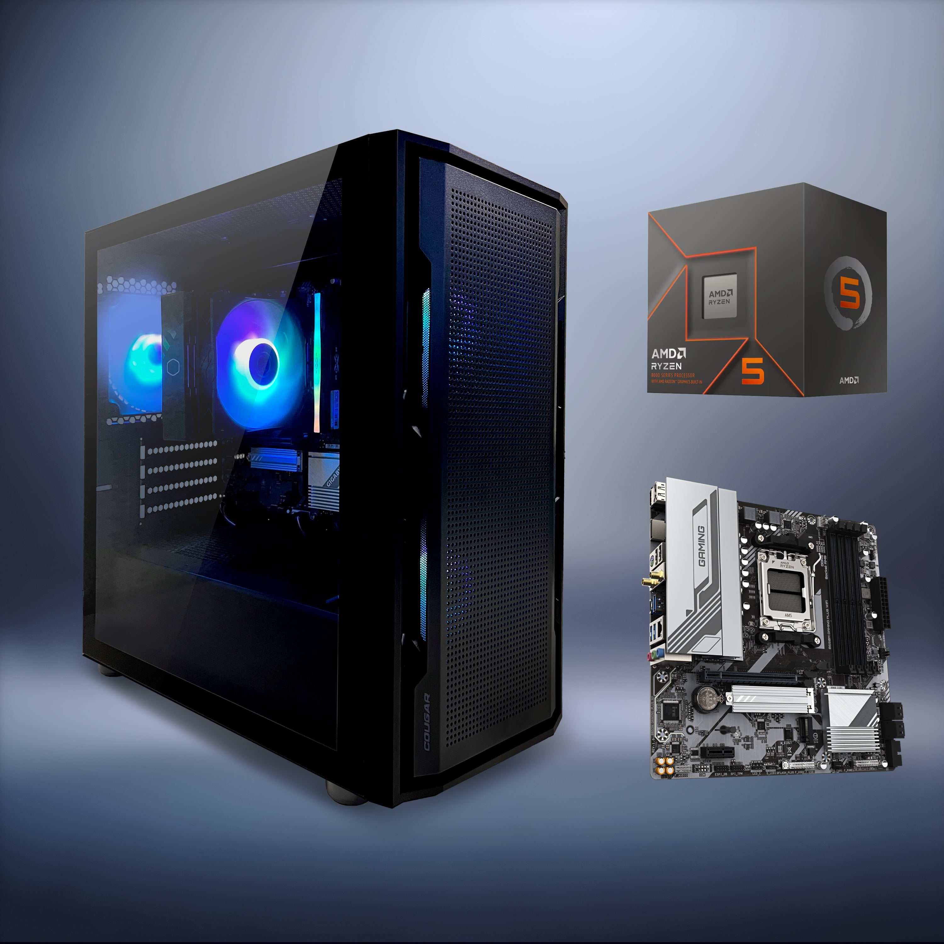 XPOWER Entry Level Ryzen 5 8500G Radeon 740M GAMING PC