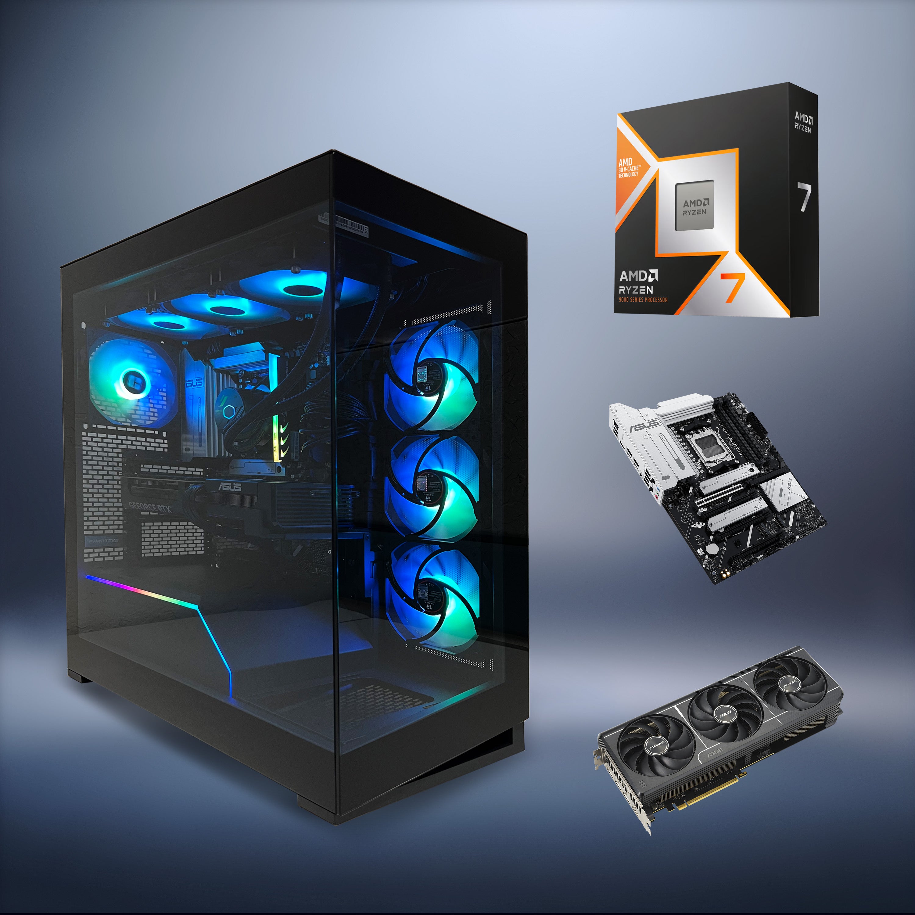 XPOWER Enthusiast Ryzen 7 9800X3D RTX5070 GAMING PC